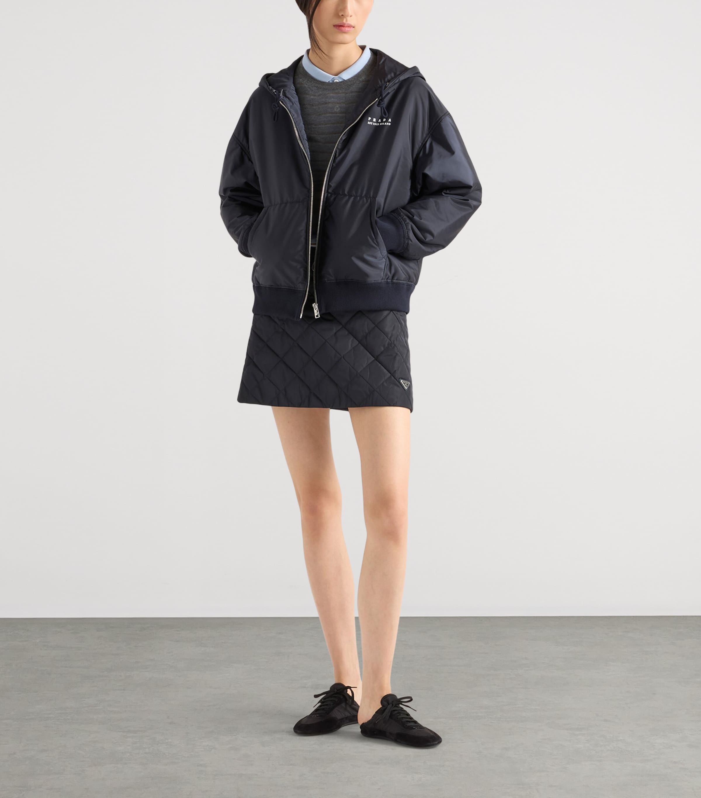 Re-Nylon Hooded Jacket F0008 Image 2