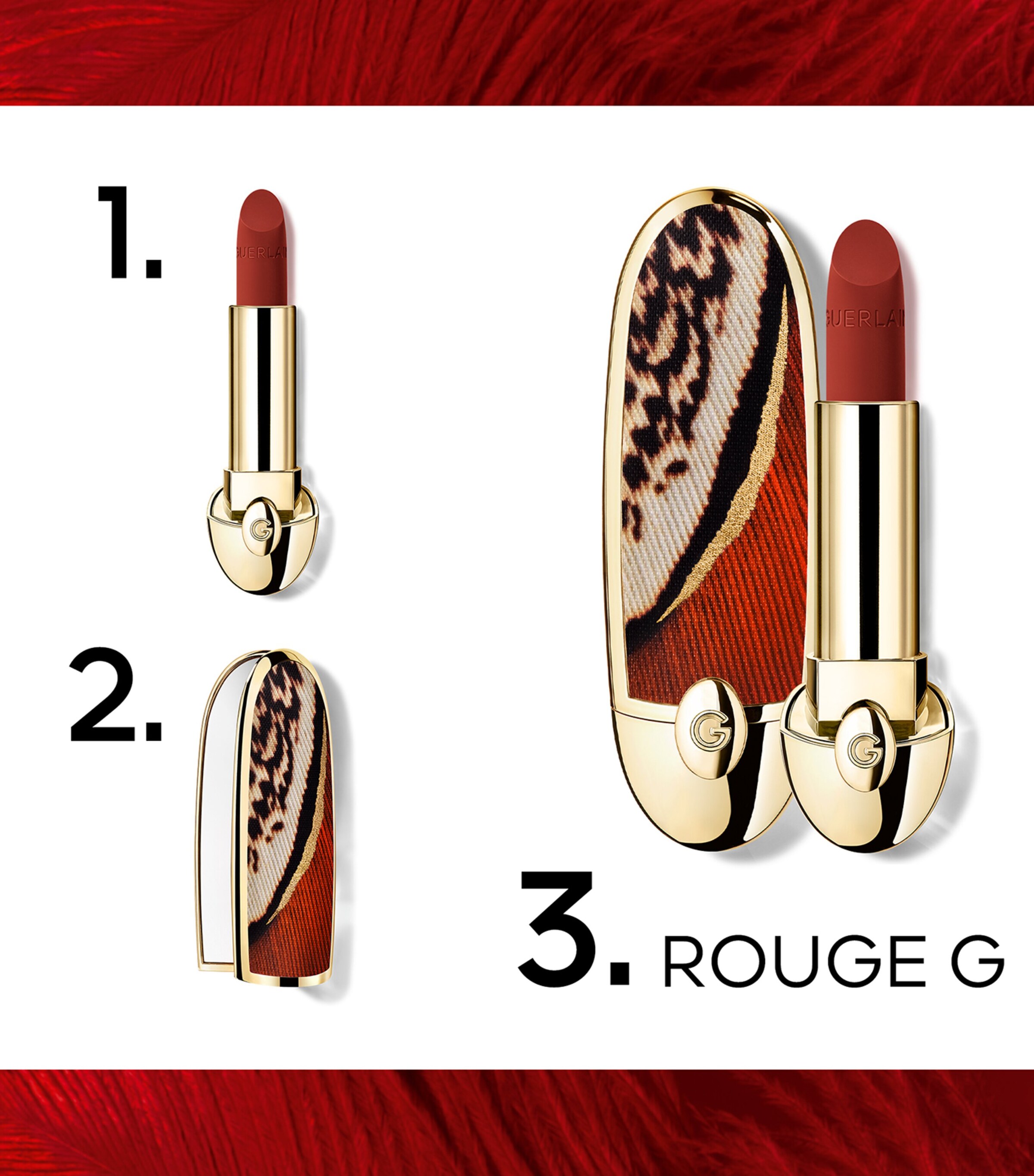 Rouge G Ultra-Care Velvet Matte Lipstick Refill 555 Image 6