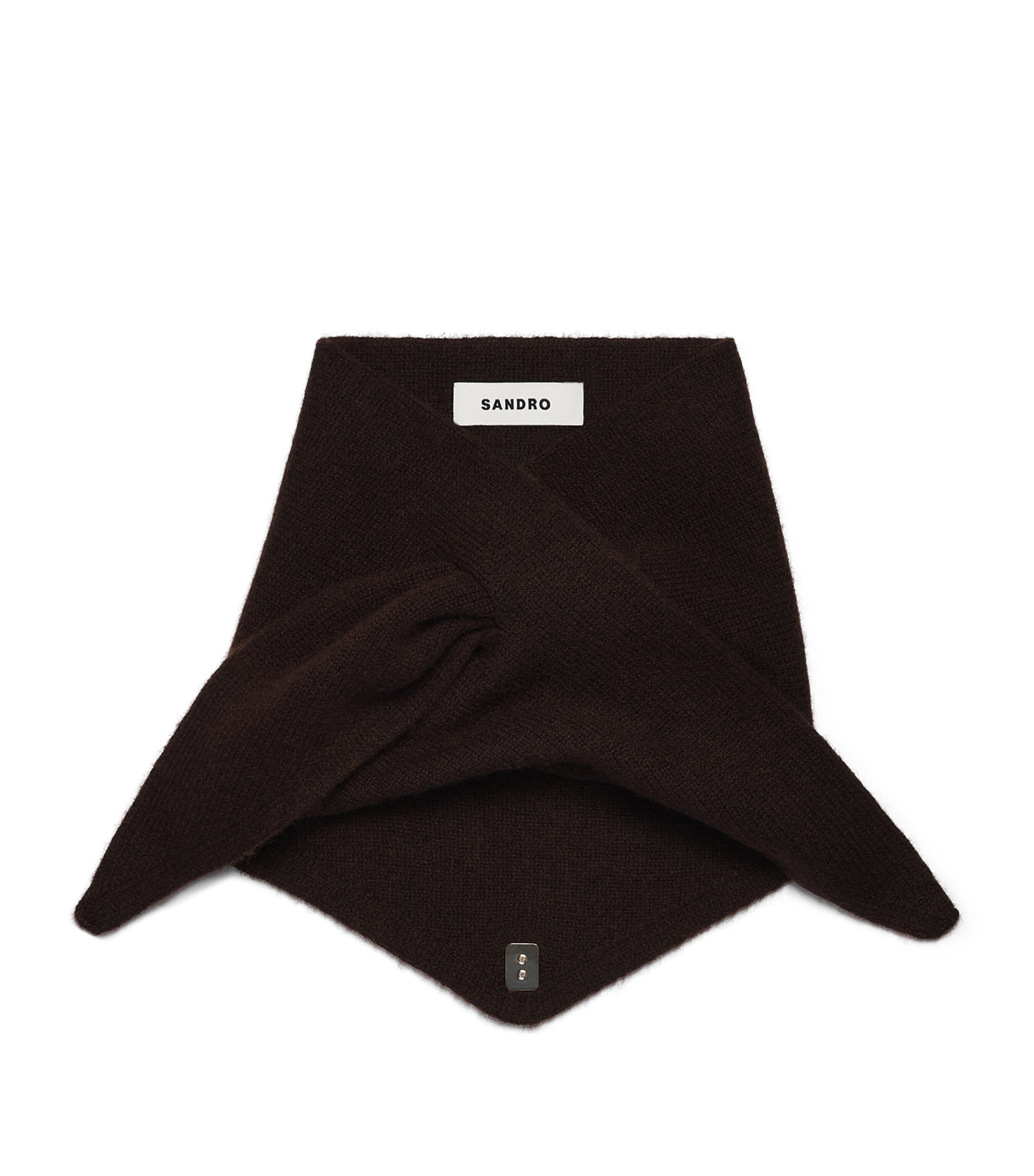 Sandro Paris Wool-Cashmere Tie Bandana