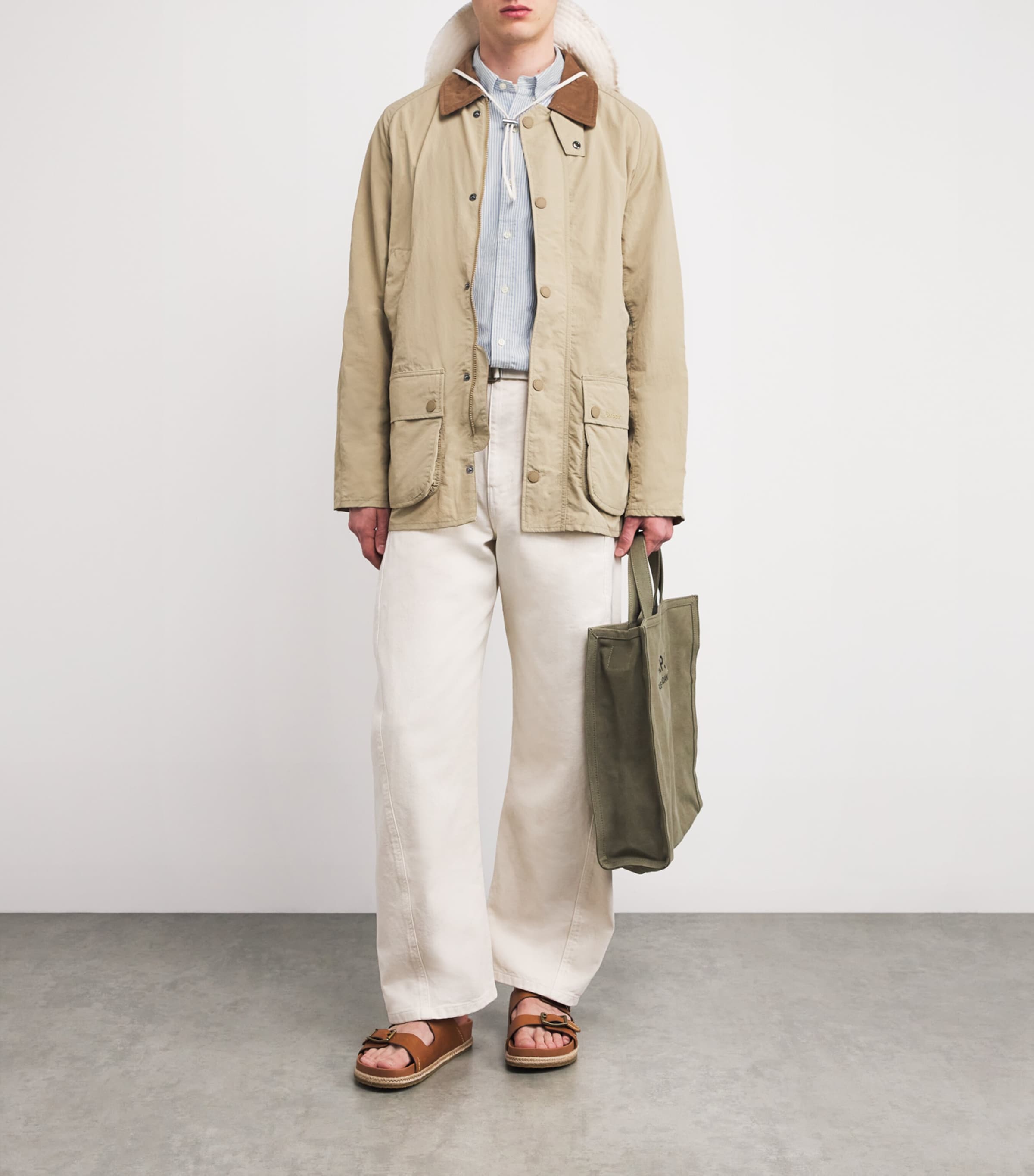 Cotton Stripe Oxford Shirt BLUE WHITE STRIPE Image 2