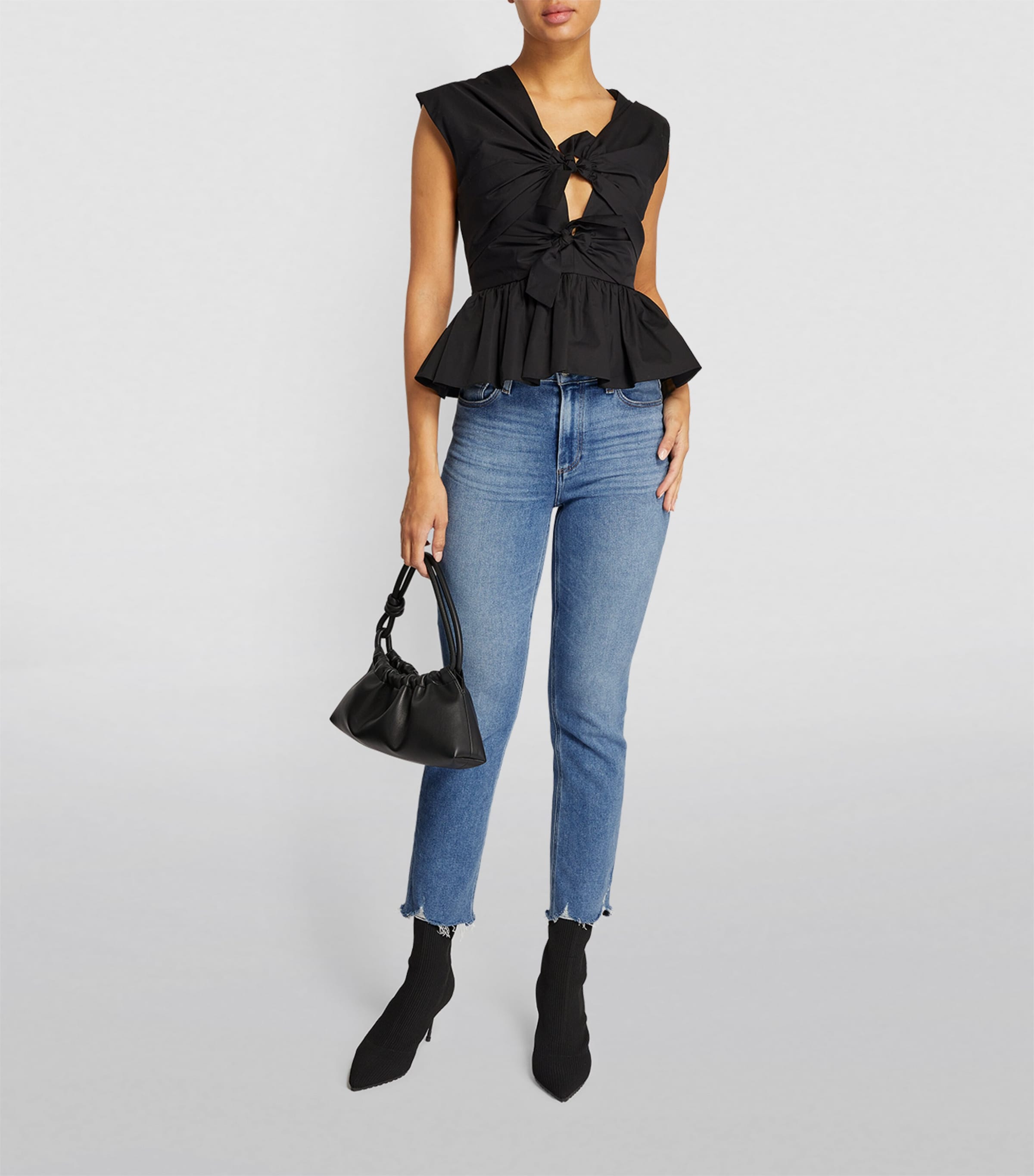 Cindy Raw Hem Straight Jeans MEL Image 2