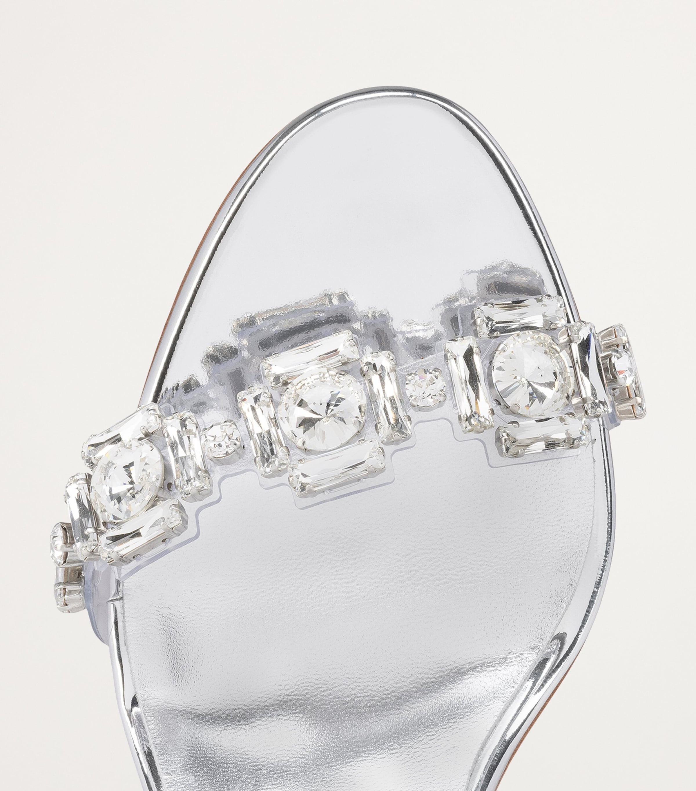 Christian Louboutin｜Just Jewel 85mm シルバーミュール Christian Louboutin | Just jewel 85 silver mules | Savannahs