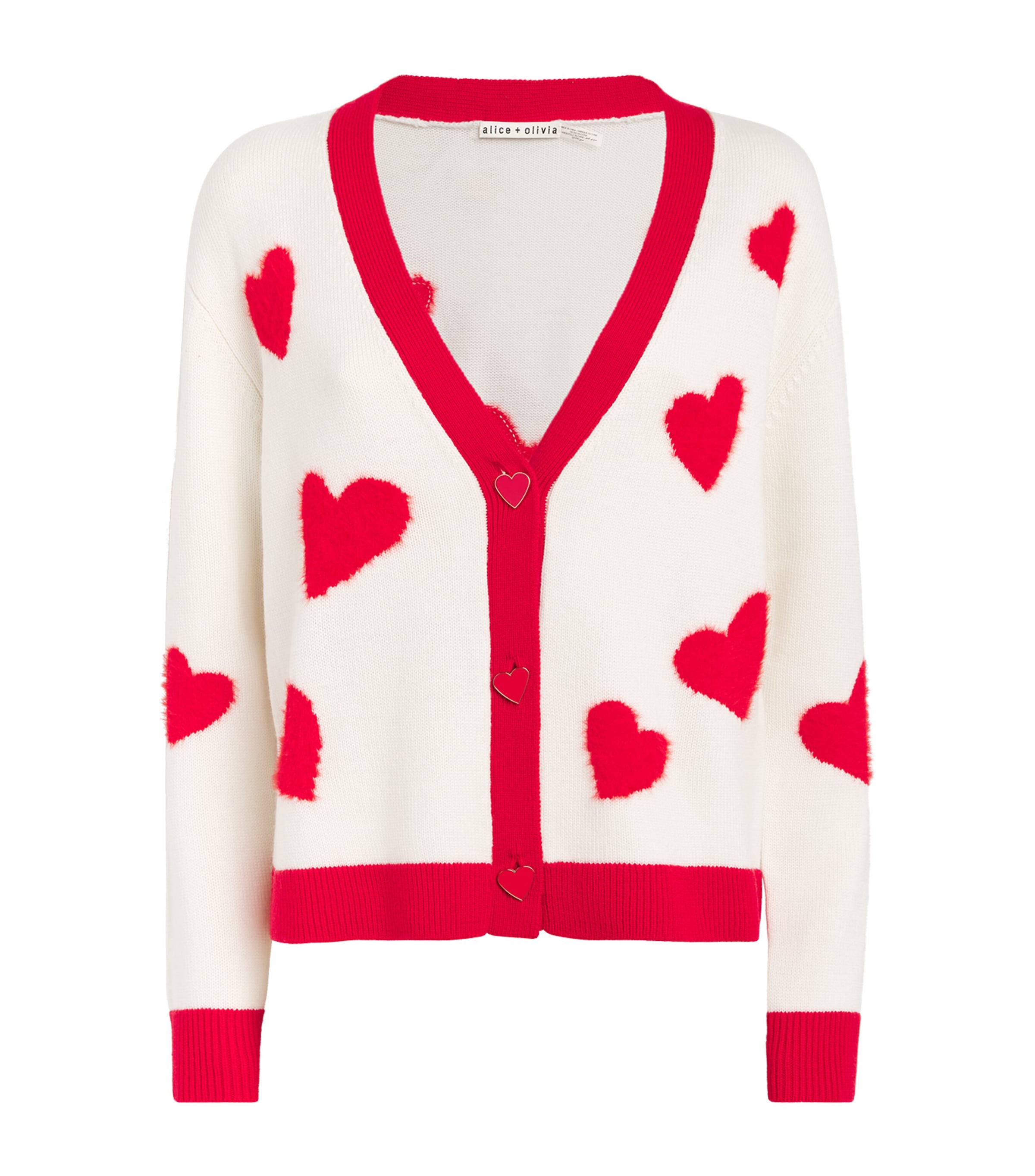 Alice+Olivia Bradley Heart Cardigan | Harrods UK Alice+Olivia Bradley Heart Cardigan | Harrods UK
