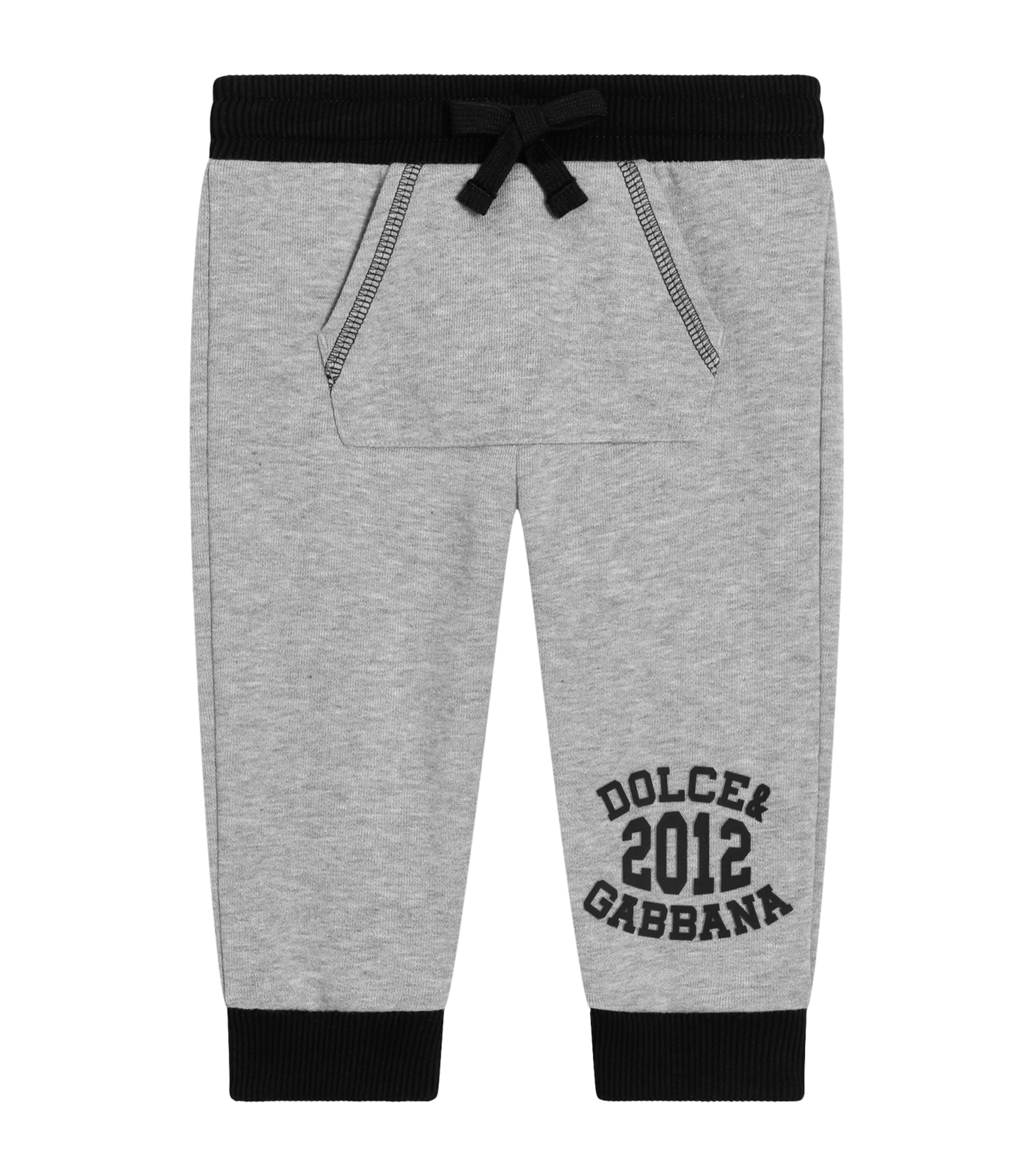 Dolce & Gabbana Kids Jersey Logo Sweatpants (3-36 Months) | Kids New In | Baby Clothing | Leggings & Trousers | Designers | Dolce & Gabbana