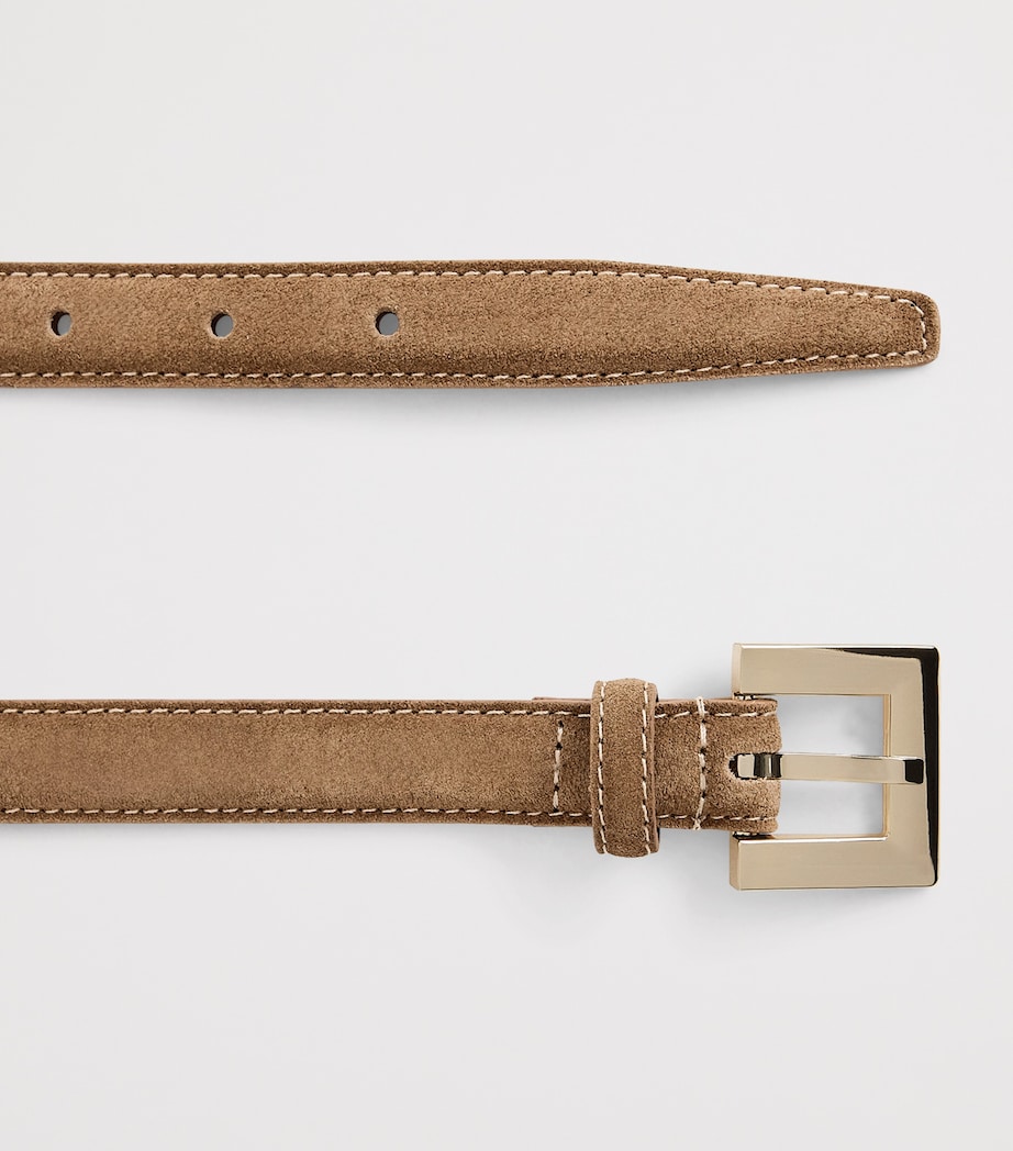ANINE BING Suede Nicola Belt Brown Image 3