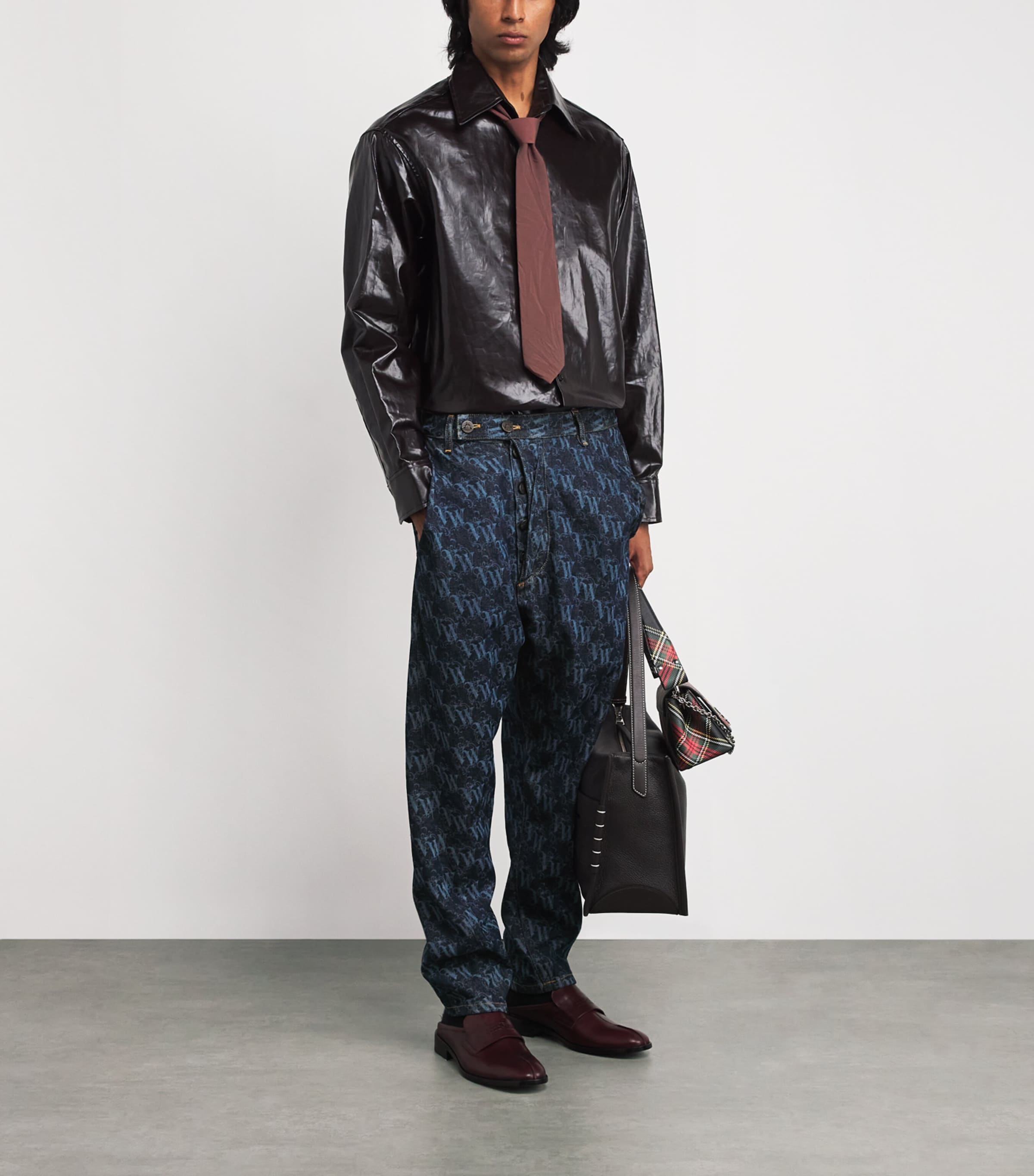 Organic Denim Drunken Logo Jeans K310 FRAME Image 2