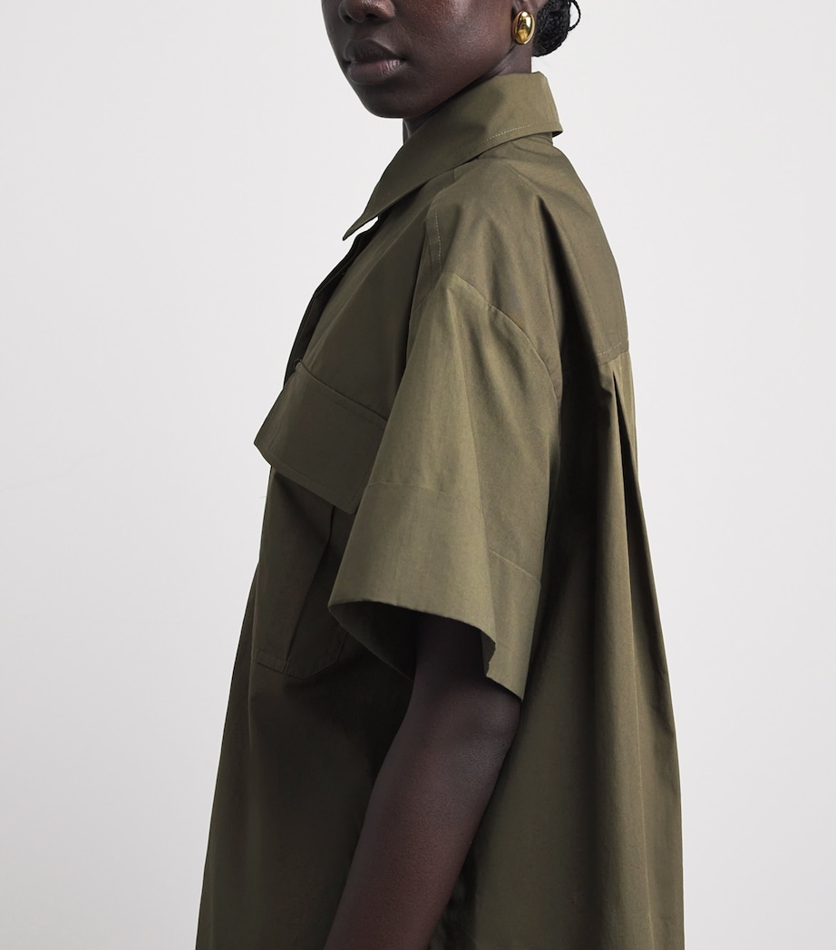 Joseph Womens Cotton Poplin Justo Shirt Palm Leaf Image 3