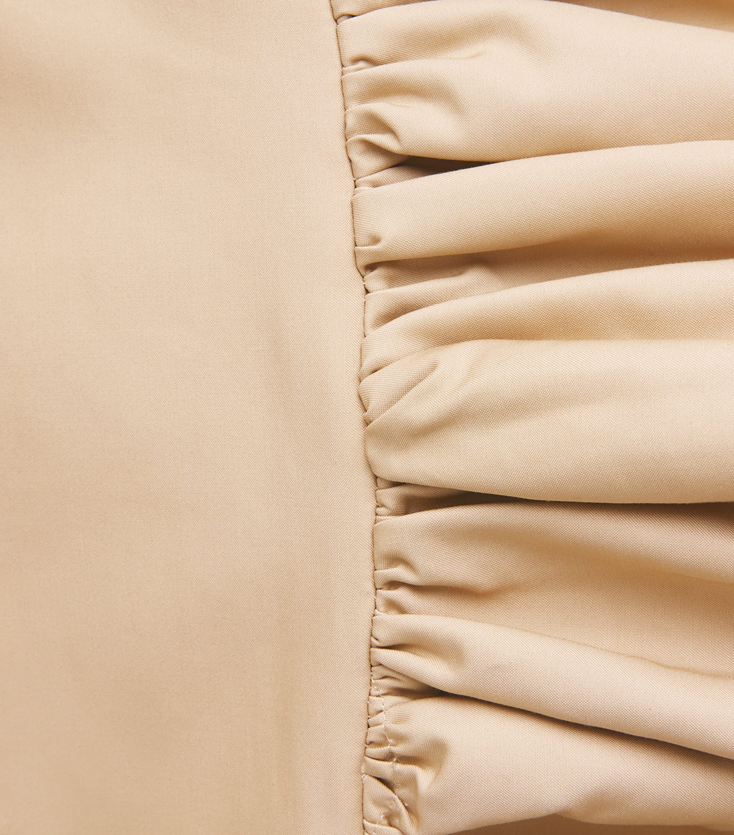 GANNI Organic Cotton Bubble Mini Skirt Zzr Warm Sand Image 6