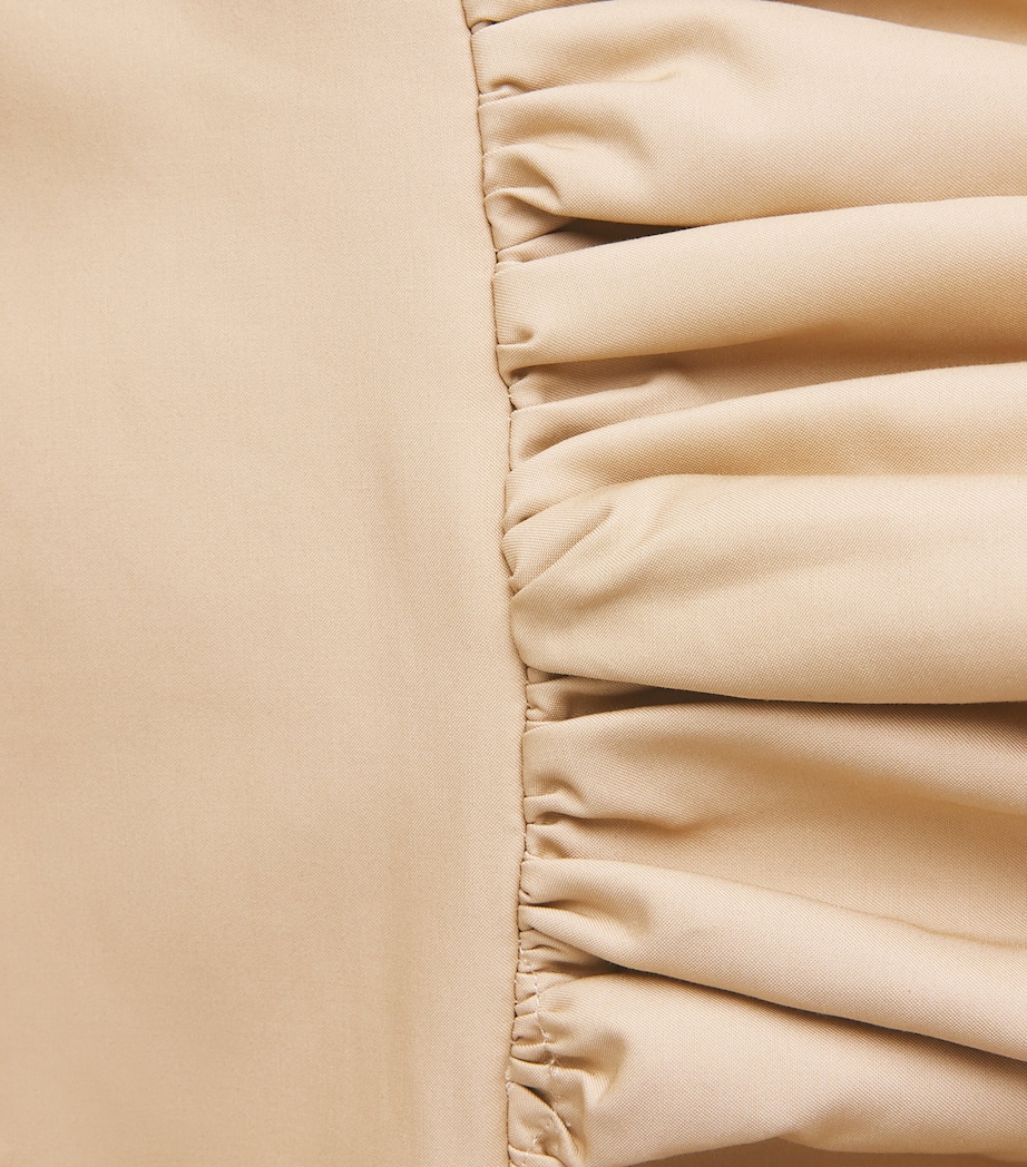 GANNI Organic Cotton Bubble Mini Skirt Zzr Warm Sand Image 6
