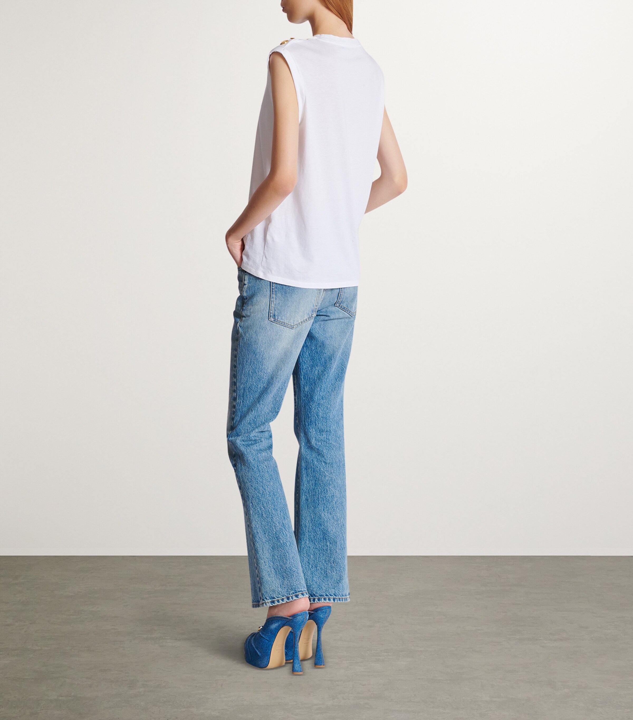 Logo Paris Tank Top GAB BLANC/NOIR Image 7