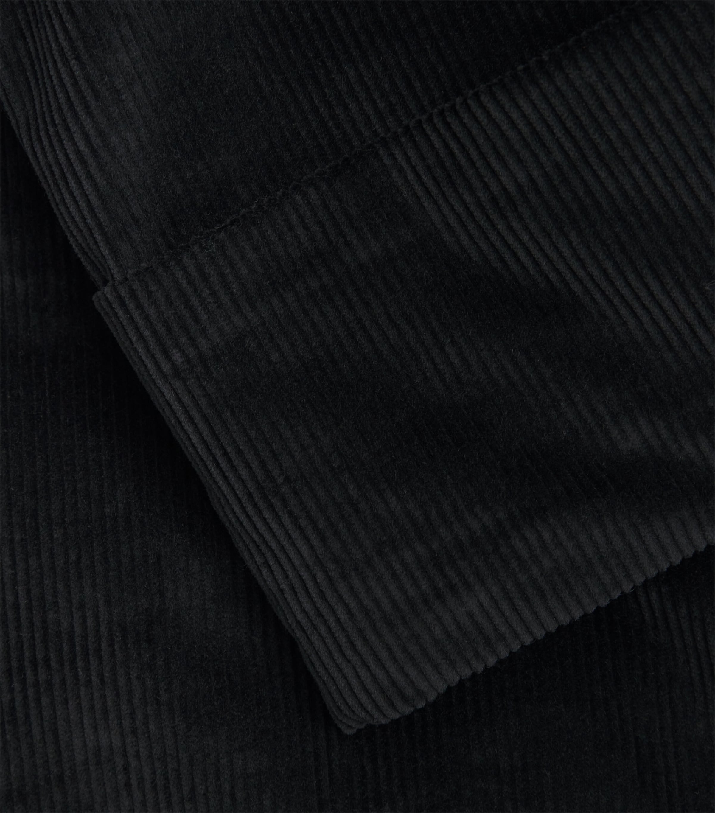 Corduroy Wide-Leg Tailored Trousers BLACK Image 5