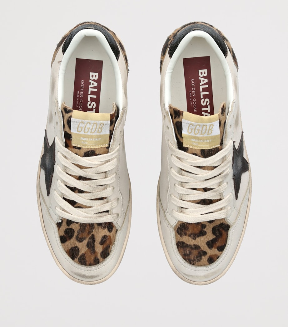 Leather-Pony Hair Ballstar Sneakers CREAM COMB Image 4