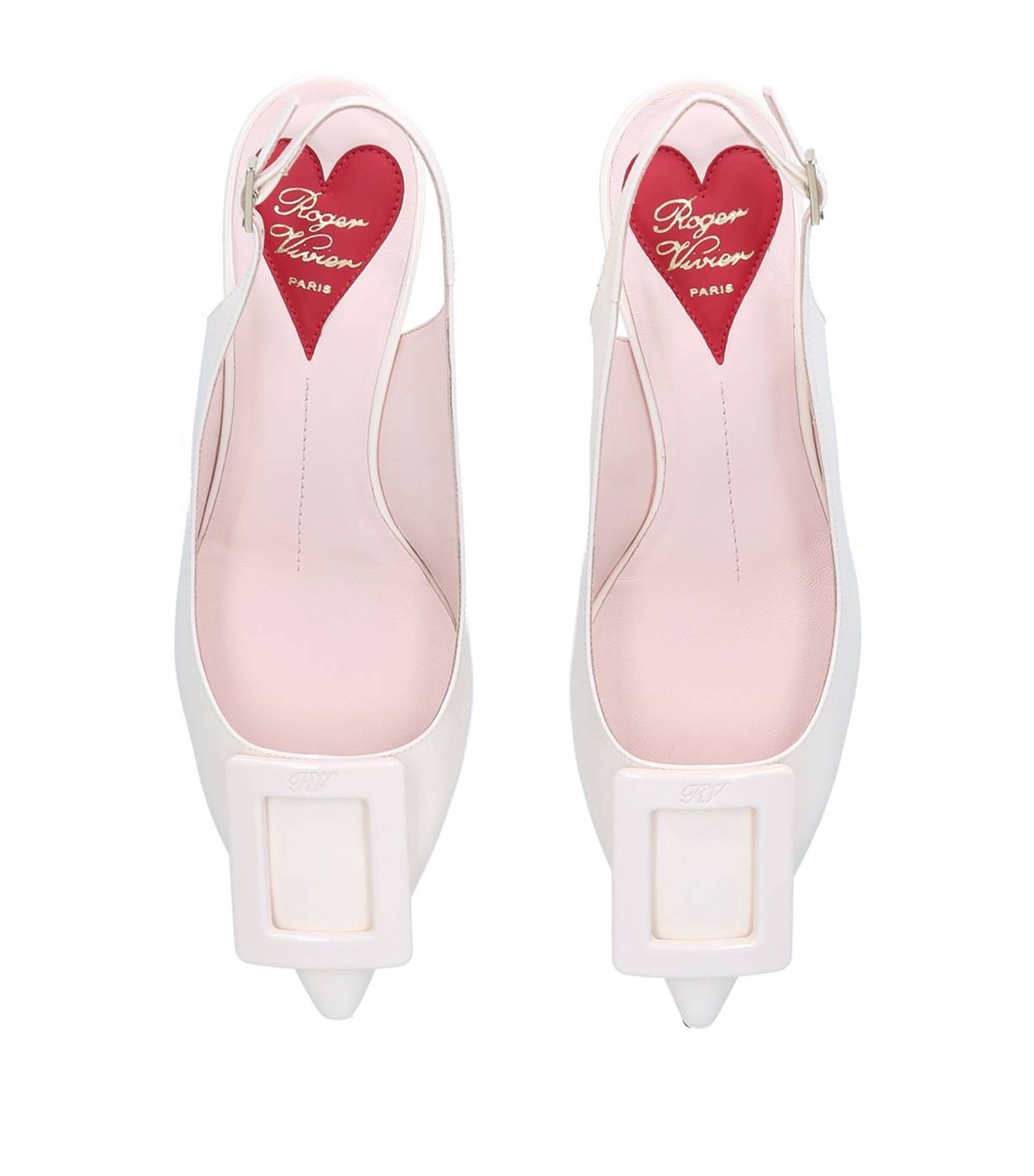 Roger Vivier Virgule Slingback Pumps 55 Bone Image 4