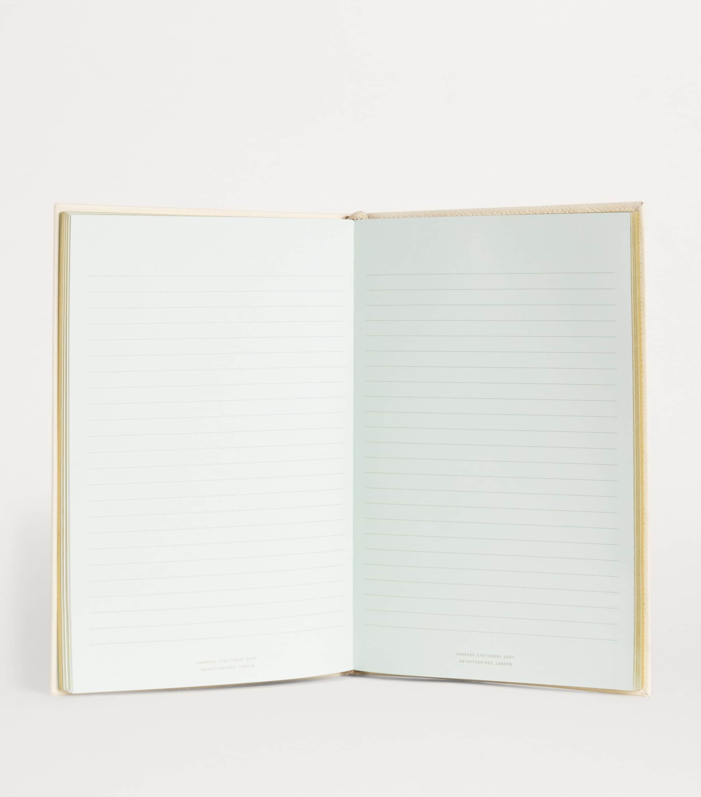 Harrods Leather A5 Notebook Birch Image 2