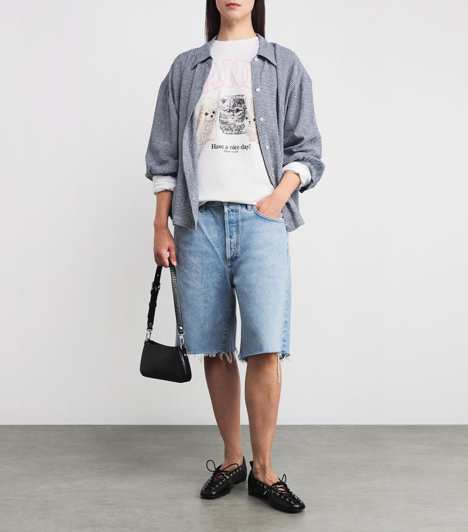 Organic Cotton Printed T-Shirt 151 BRIGHT WHITE Image 2