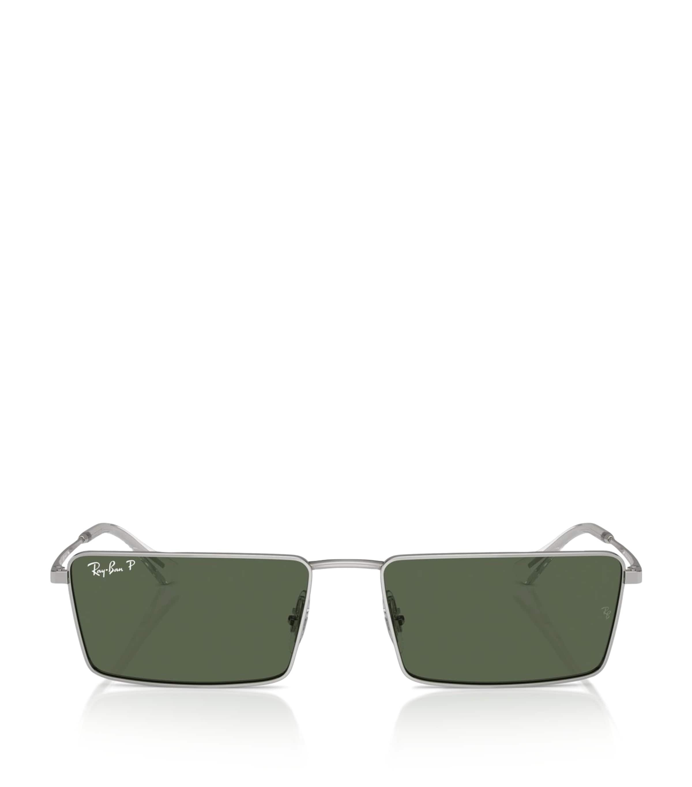 Ray Ban Unisex Polarized Sunglasses, Emy Rb3741 In Silver