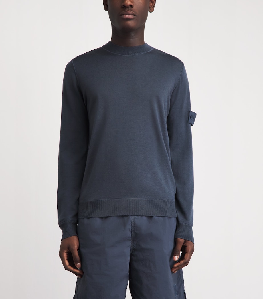 Stone Island Mens Virgin Wool Ghost Sweater Image 4