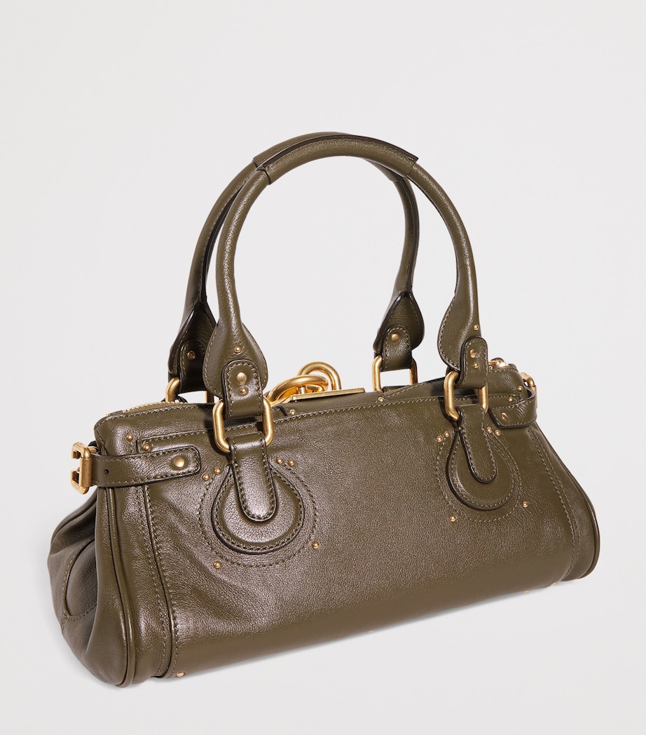 Medium Leather Spin Tote Bag WINTER IVY Image 3