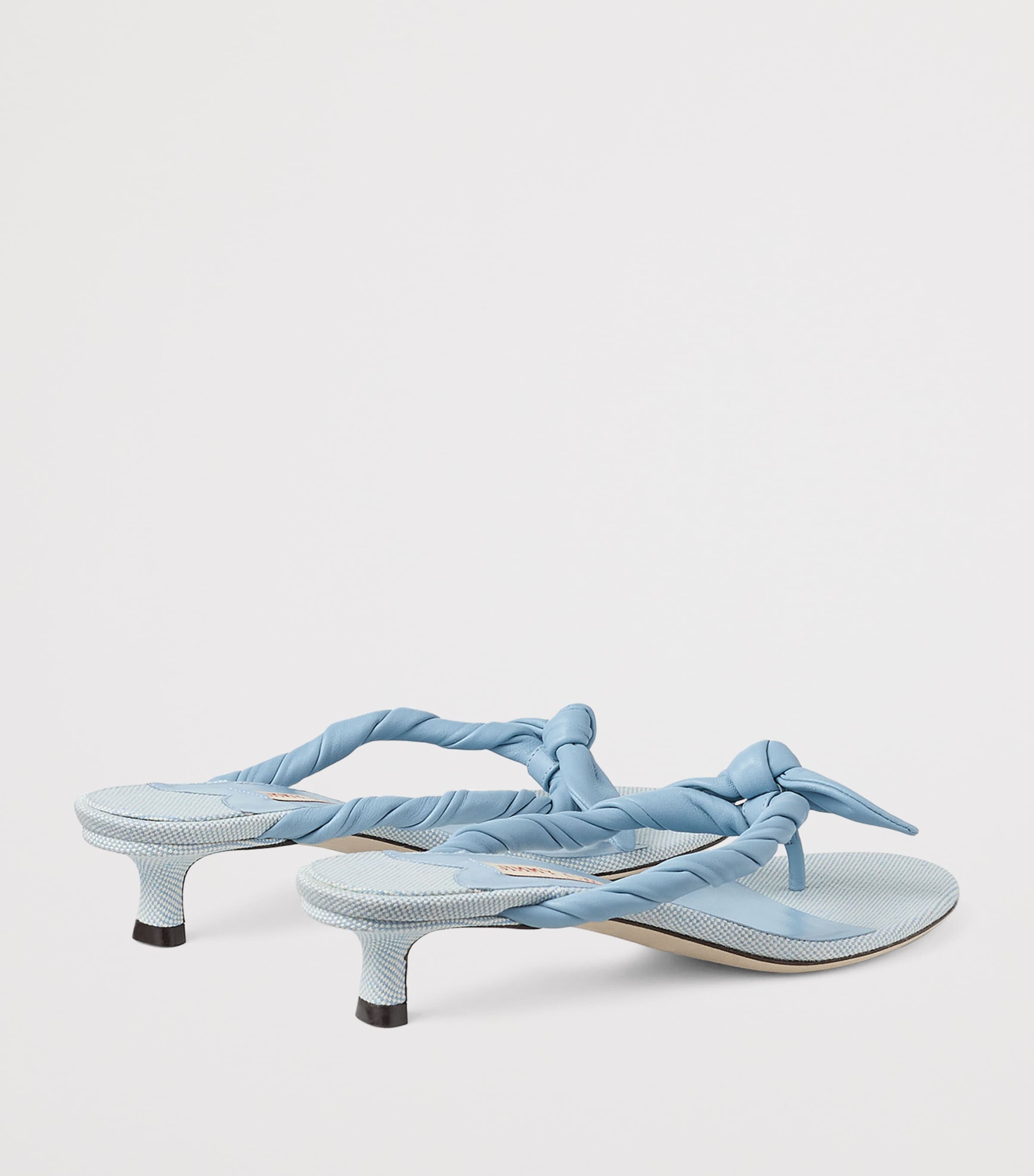 Jimmy Choo Blue Liss 35 Leather Mules | Harrods US