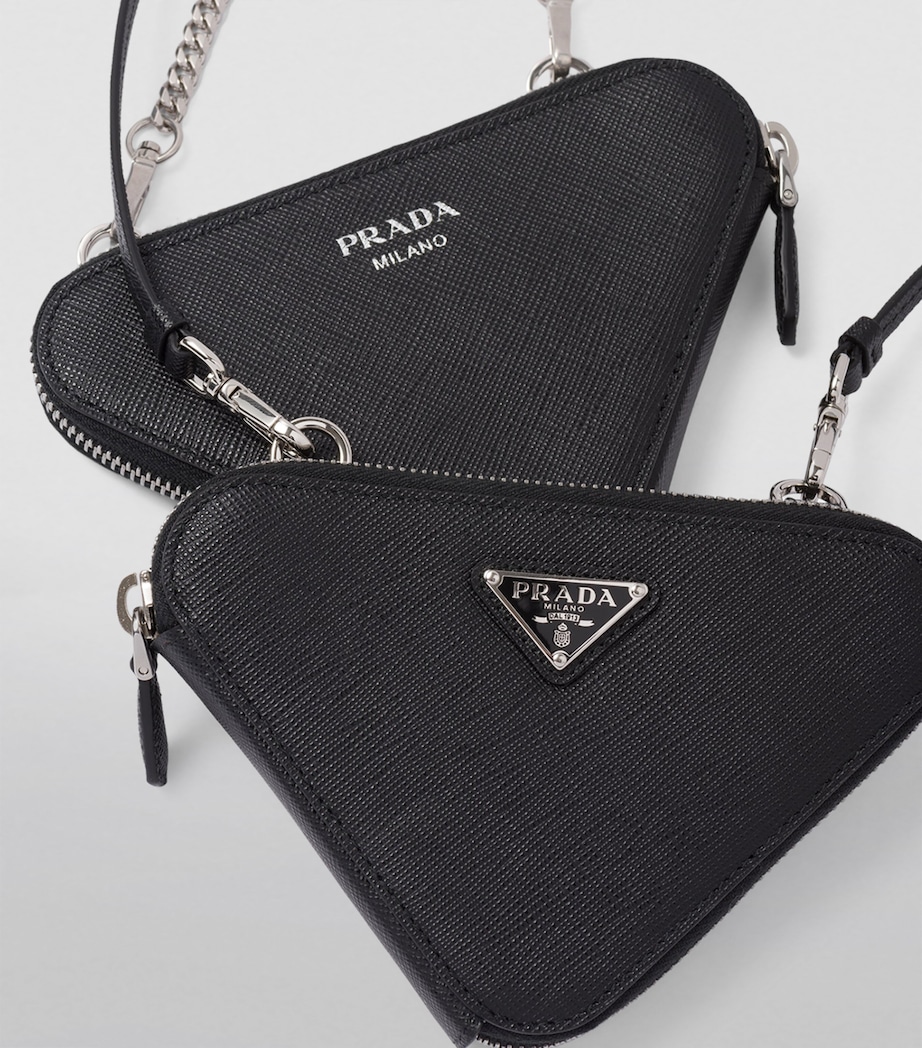 Mini Saffiano Leather Cross-Body Bag F0002 Image 4