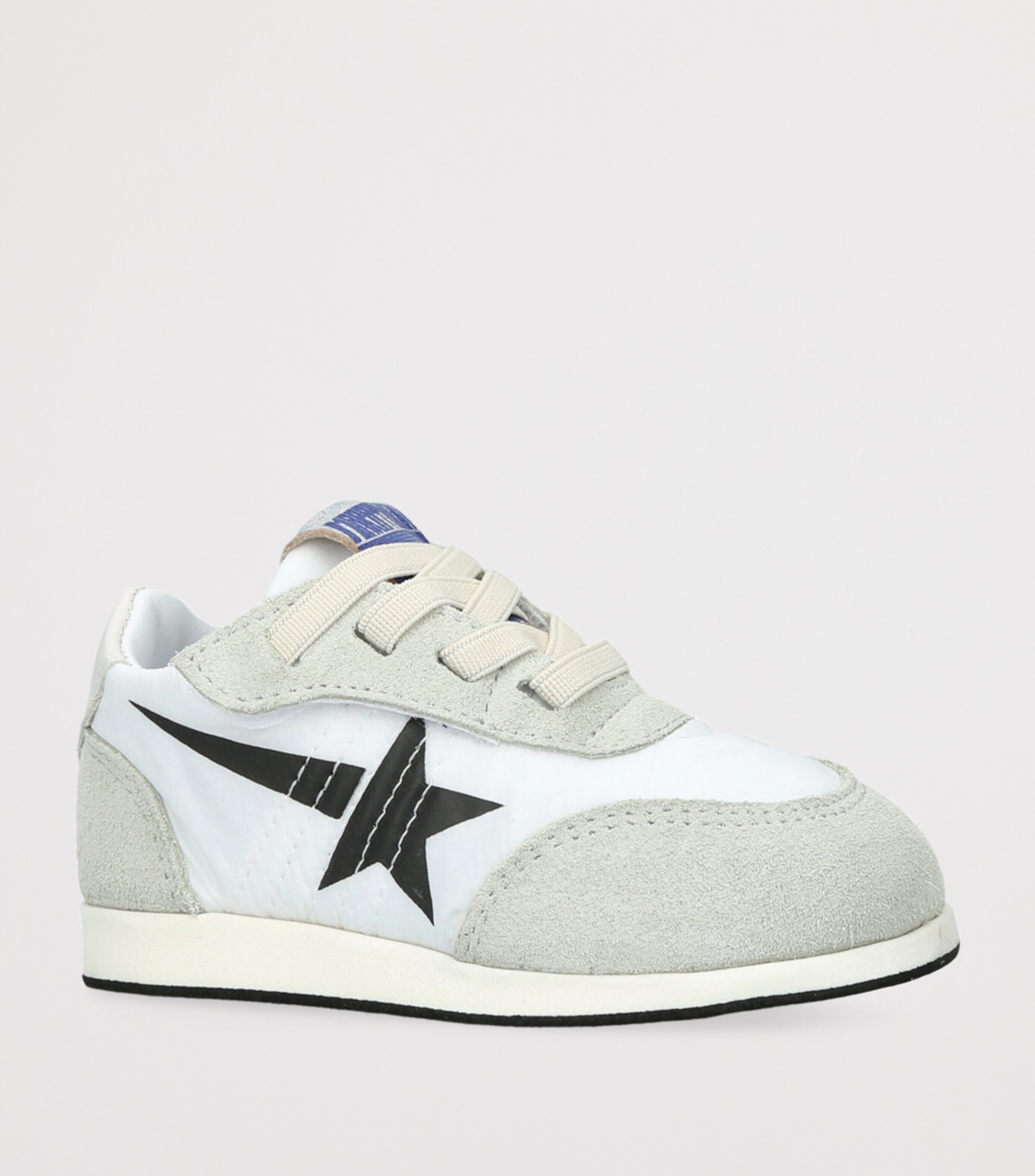 Golden Goose Leather Marathon Crib Sneakers White/blk Image 3