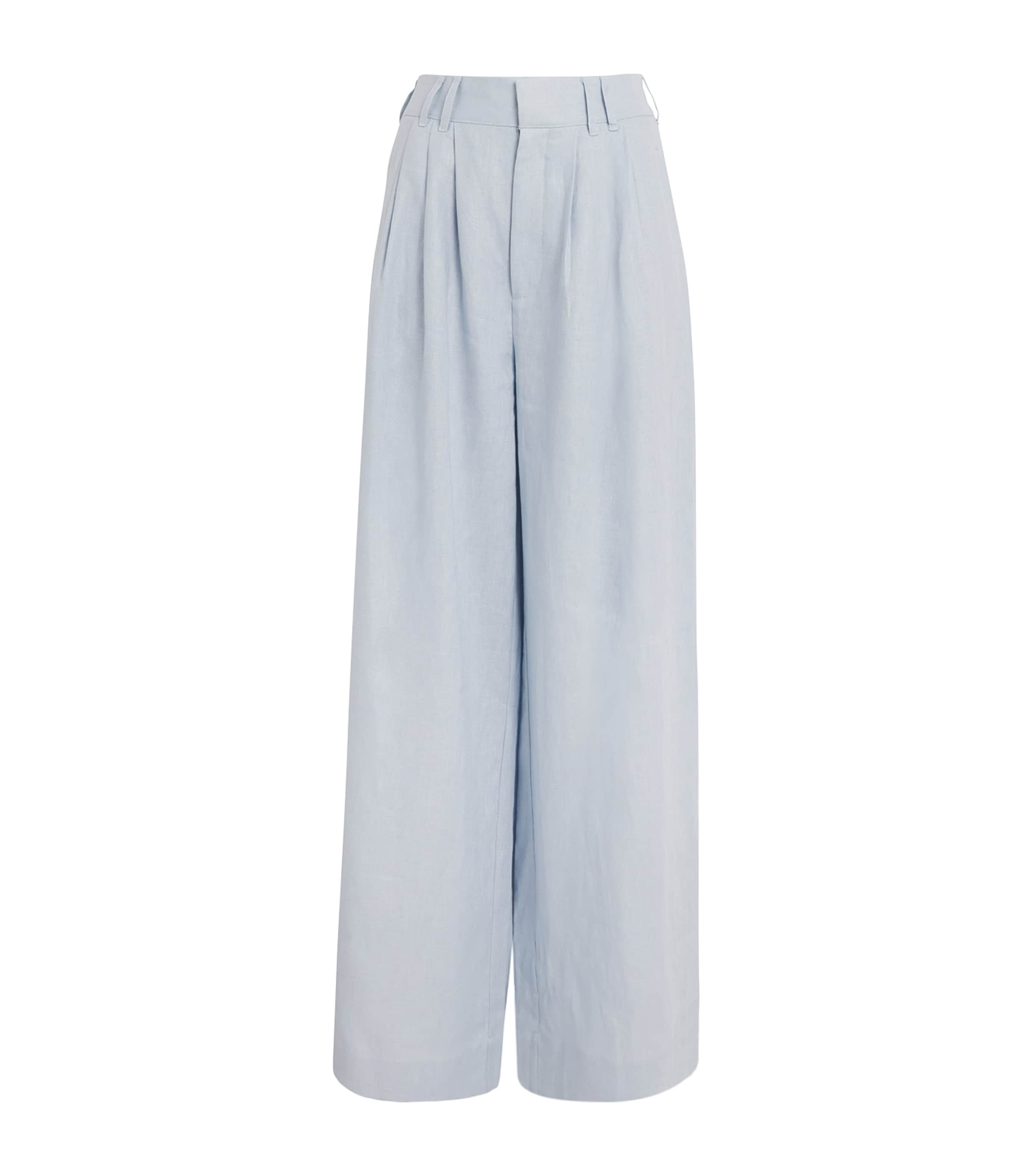 Posse Parker Wide-leg Trousers In Blue