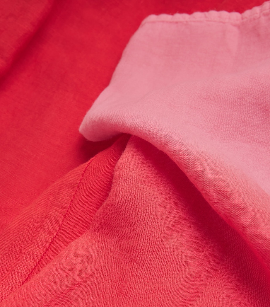 Linen Dip-Dye Pyjama Trousers RED/PINK Image 5