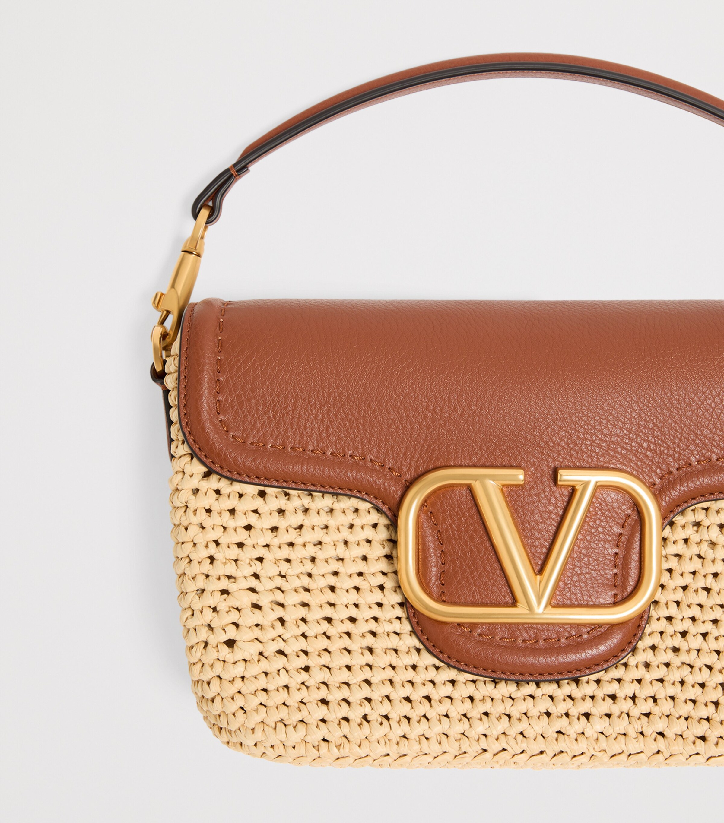 Valentino Garavani Raffia Alltime Shoulder Bag Image 8