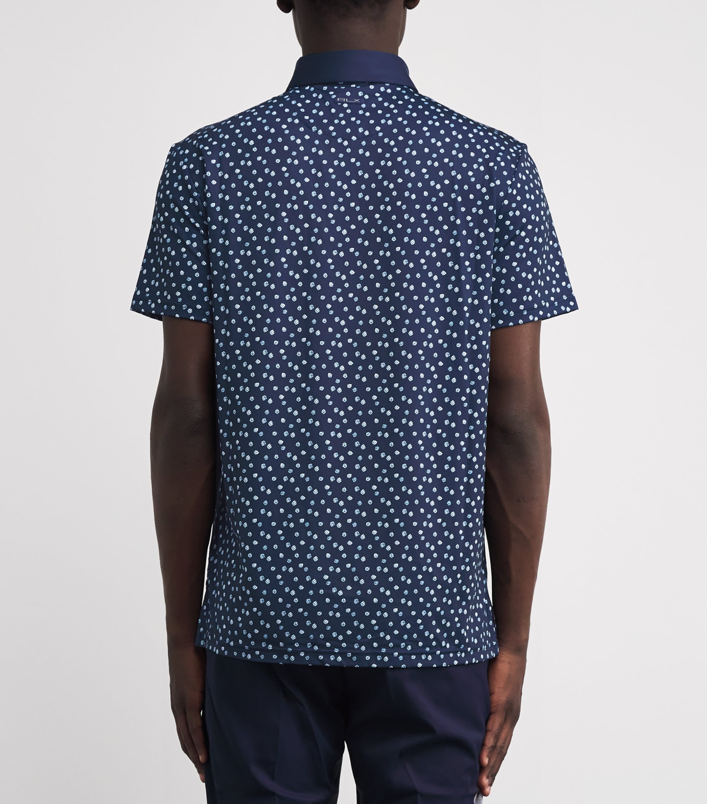 Printed Airflow Polo Shirt REFINED NAVY DICE Image 4