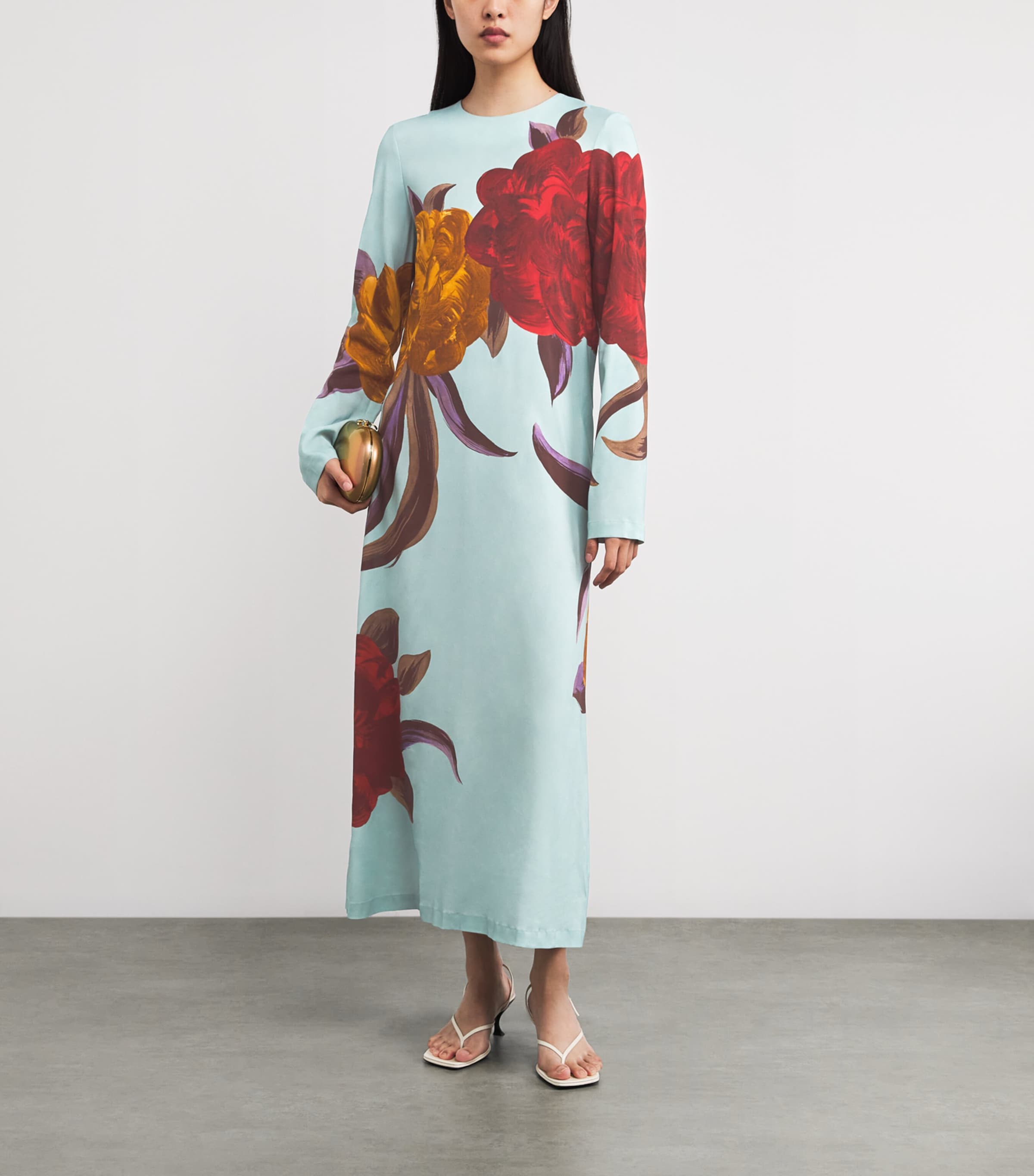 Sablé Peony Placée Midi Dress BU01PEONY PLACEE Image 2