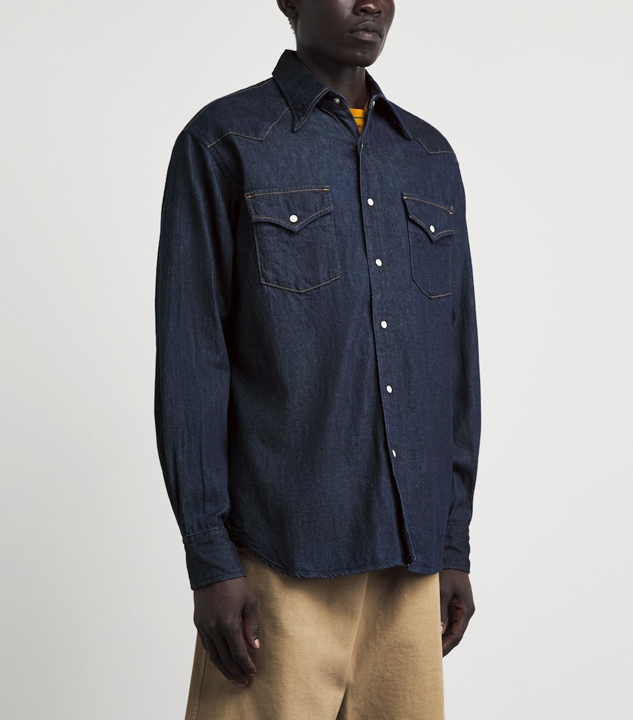 Kapital Mens Huskey Western Denim Shirt Idg Image 4