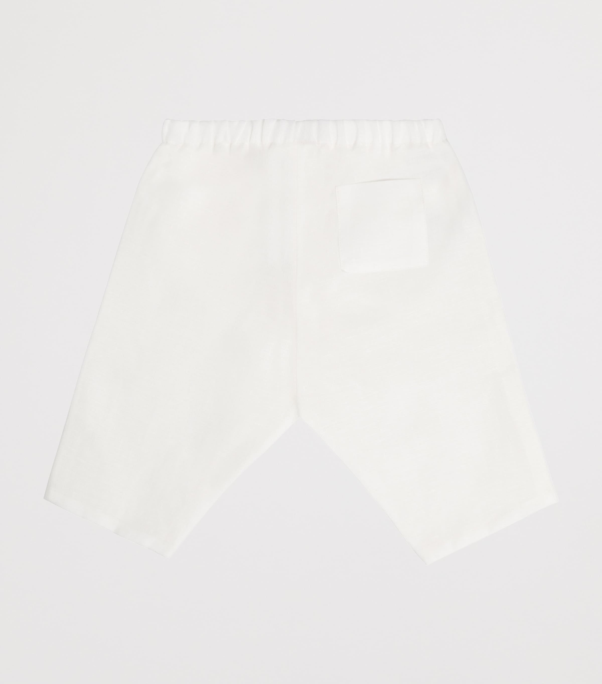 Bonpoint Linen Dandy Trousers (1-36 Months) Blanc Lait Image 2