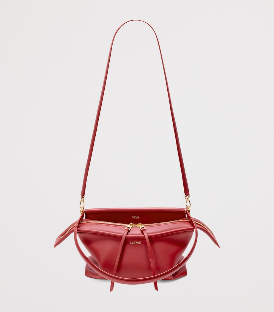 LOEWE Small Leather Whisker Shoulder Bag Carmine Red Image 6