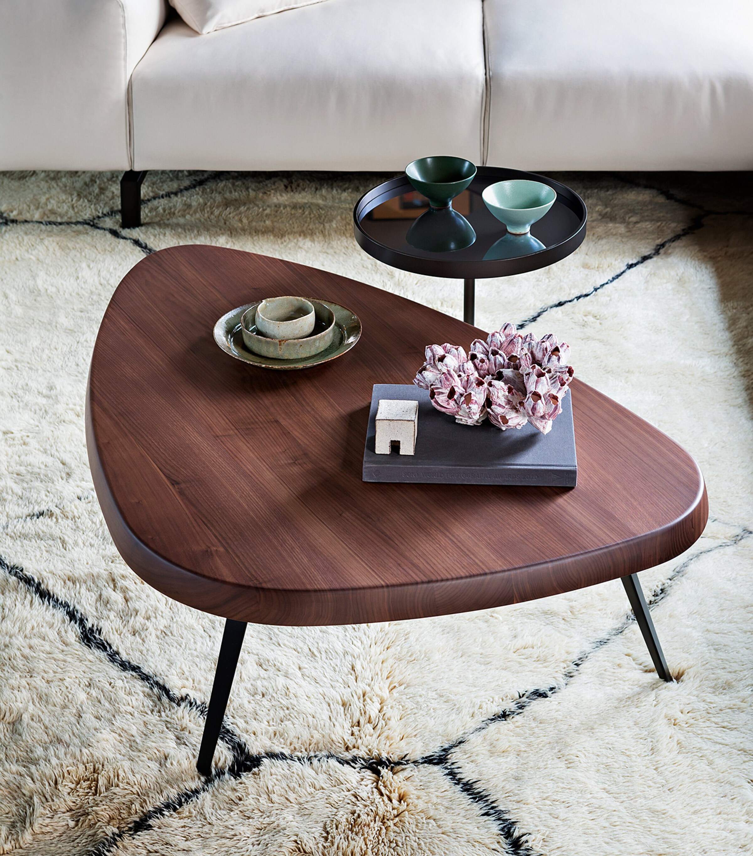 Walnut Mexique Coffee Table BROWN Image 3