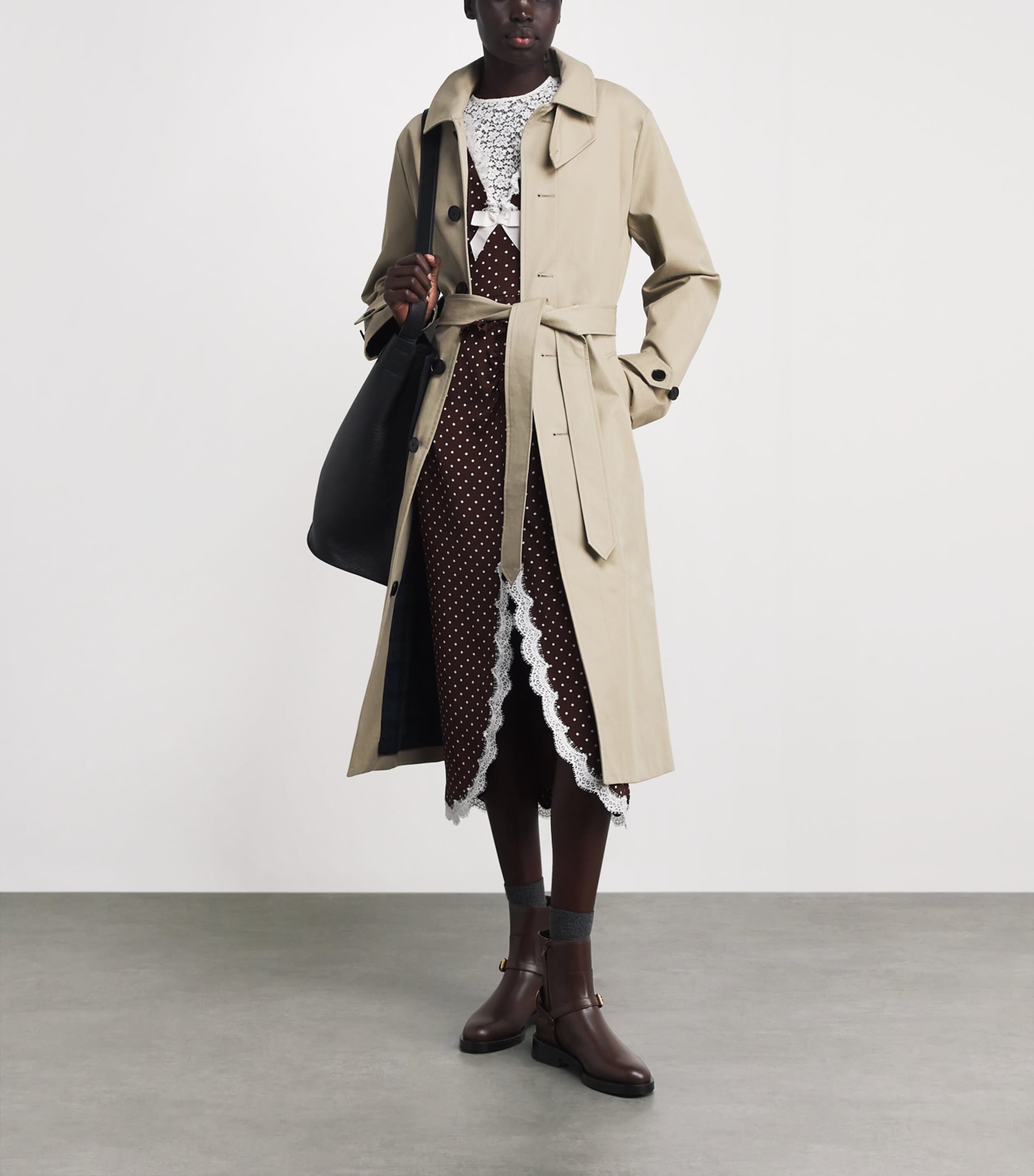 Valentino Garavani Brown Leather Signature VLogo Ankle Boots 30