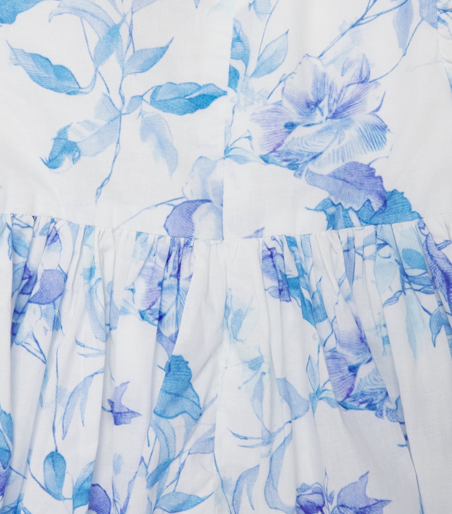 Bardot Junior Cotton Floral Zofia Dress (0-18 Months) Blue/navy Image 3