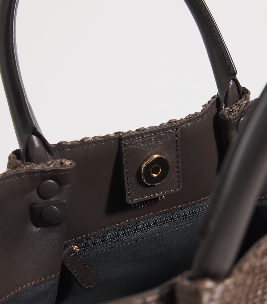 Midi Raffia New York Tote Bag ESPRESSO/ESPRESSO Image 4