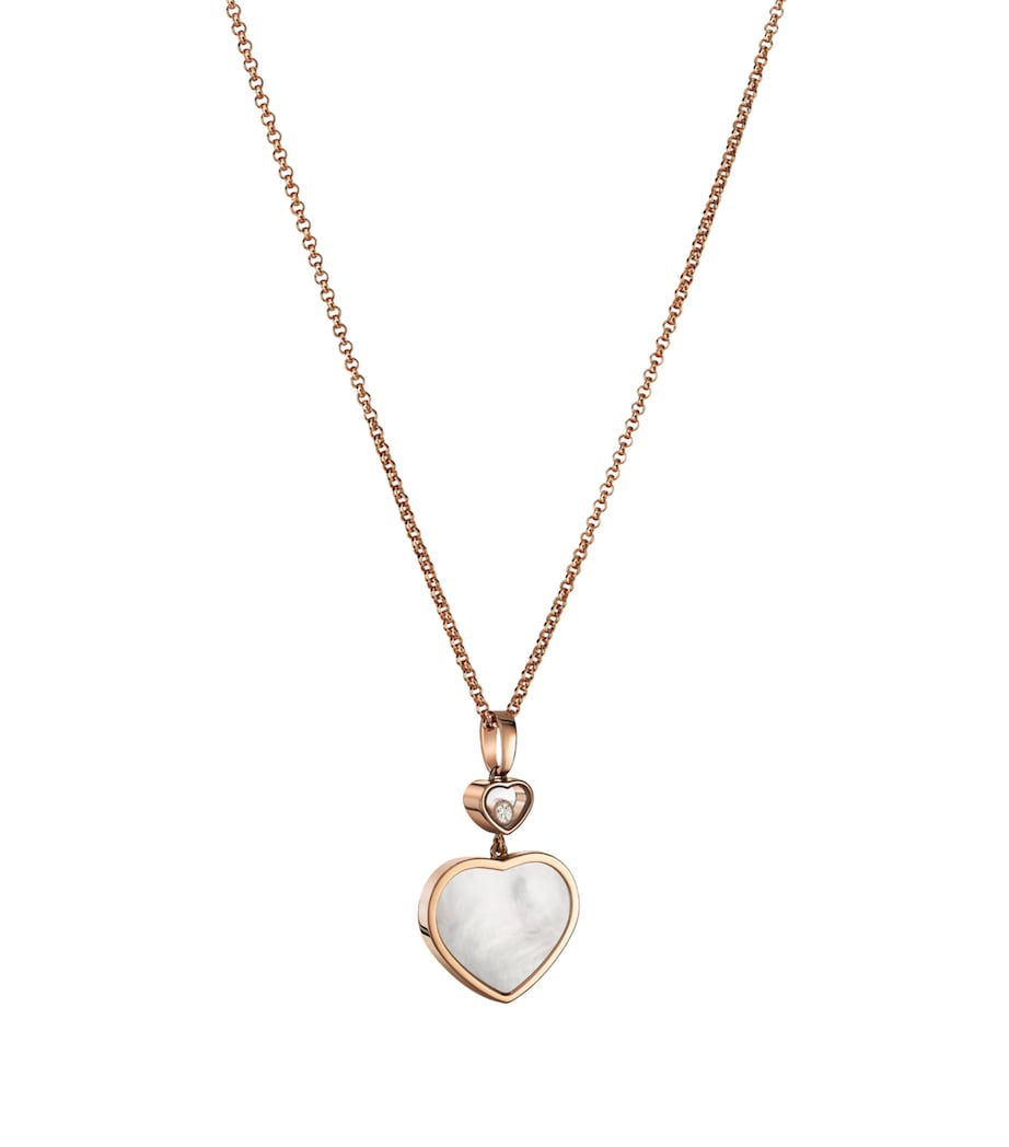 Rose Gold and Diamond Happy Hearts Pendant 18K ROSE GOLD Image 2