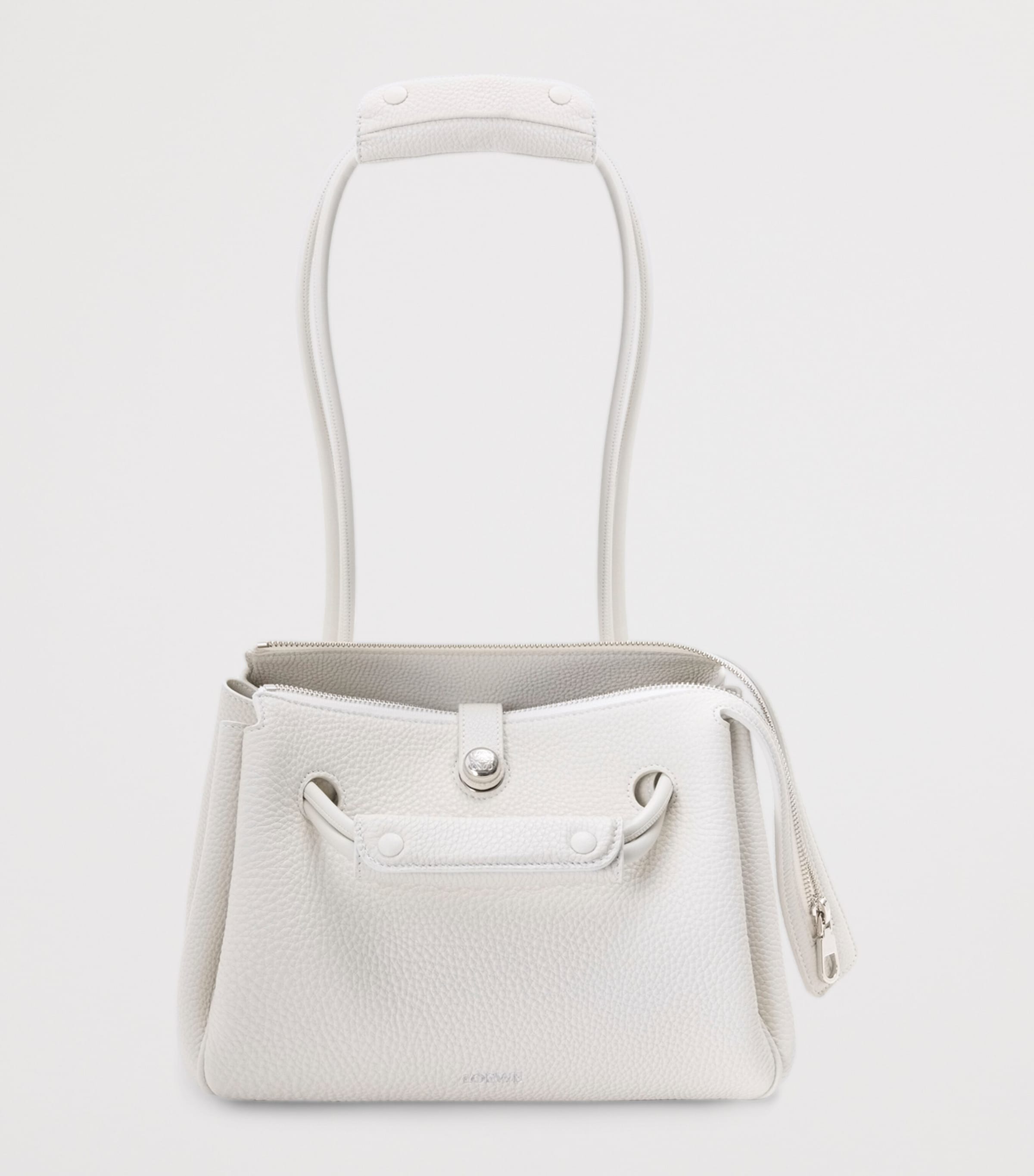 Small Calfskin Madrid Shoulder Bag SOFT WHITE Image 2