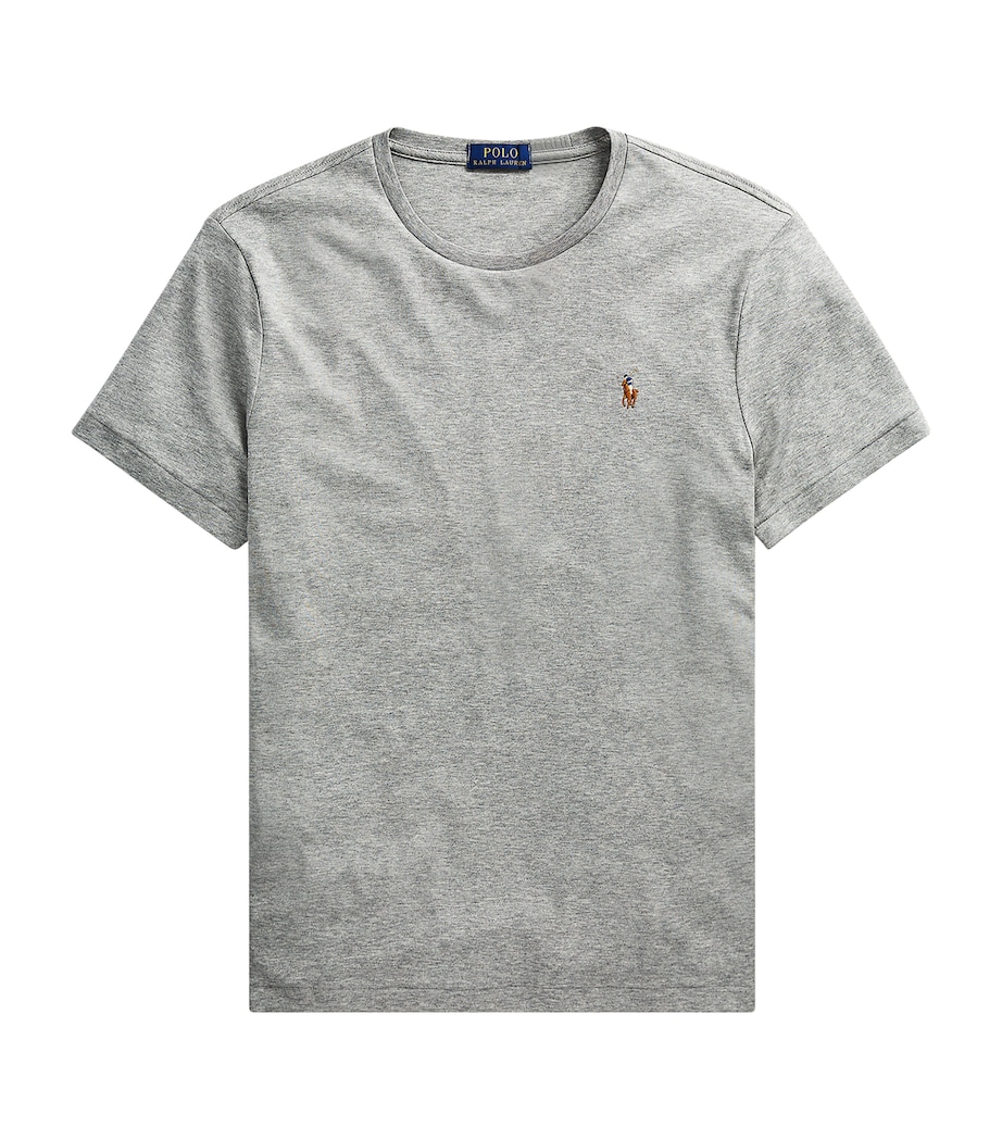 Pima Cotton Polo Pony T-Shirt GREY Image 2