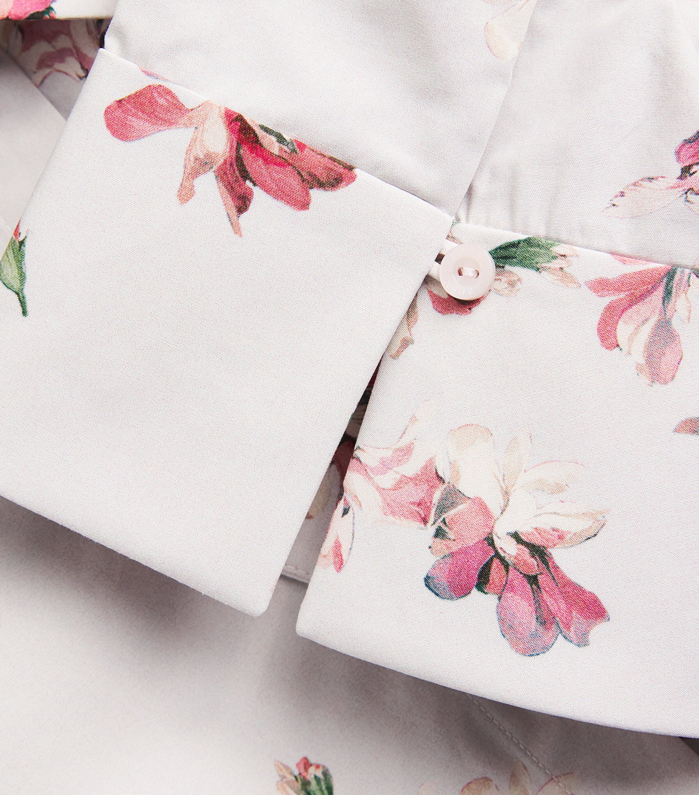 Erdem Womens Cotton Floral Short-Sleeve Shirt Paintd Orchd Ptl Pnk Image 6