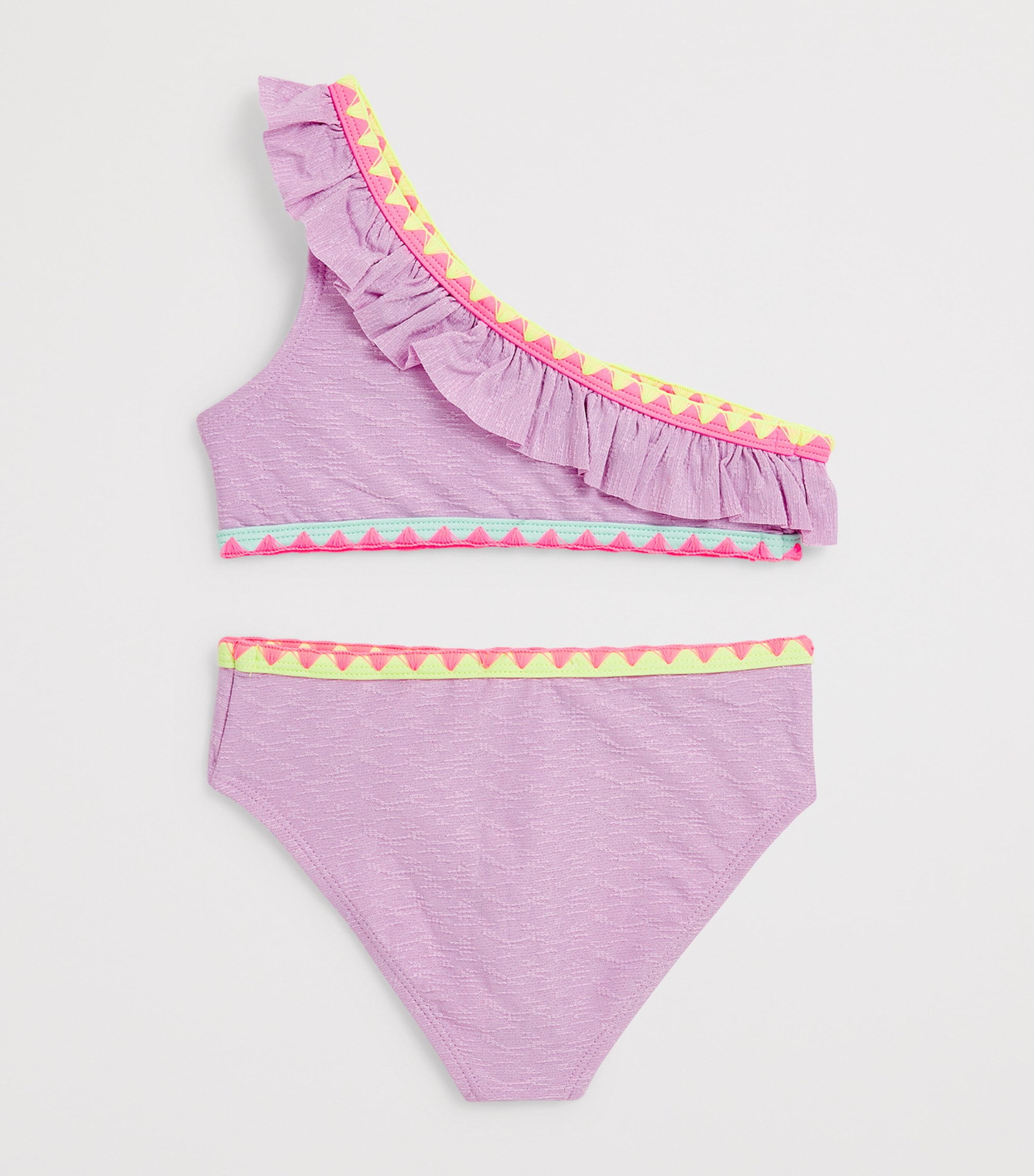 Billieblush One-Shoulder Bikini (2-10 Years) Lilac Image 2