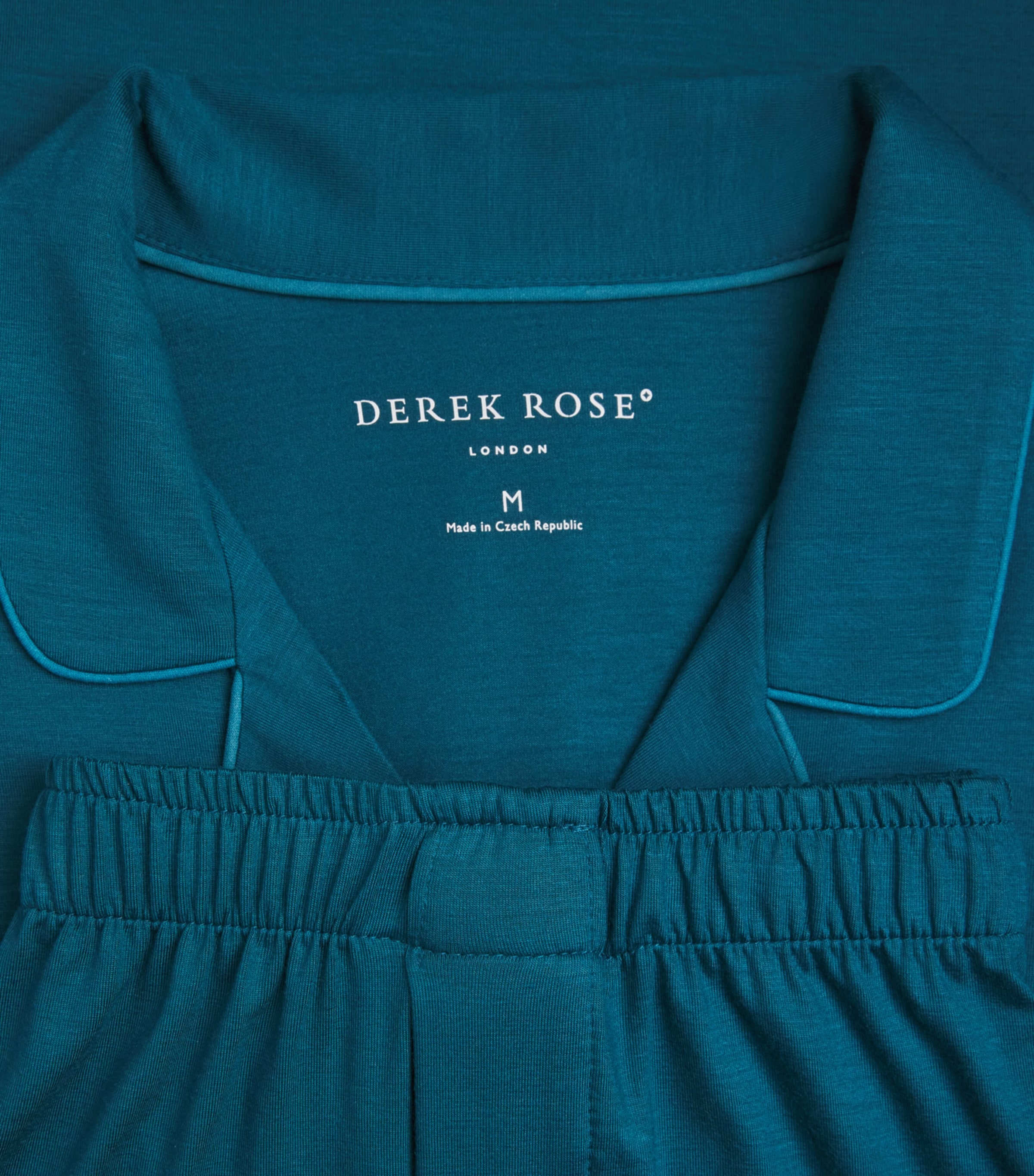 Derek Rose Mens Micromodal Basel Pyjama Set Tea Image 6