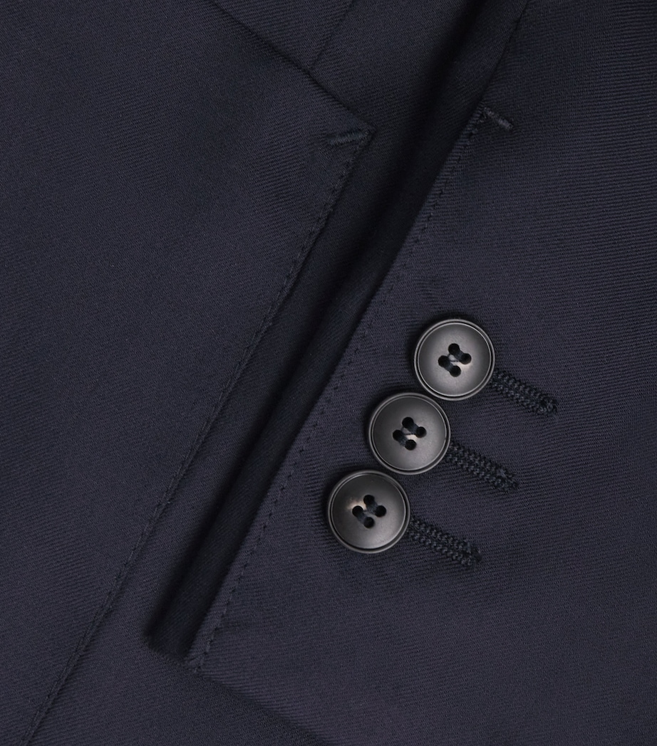 Canali Mens Wool-Silk Deconstructed Suit Jacket Image 6