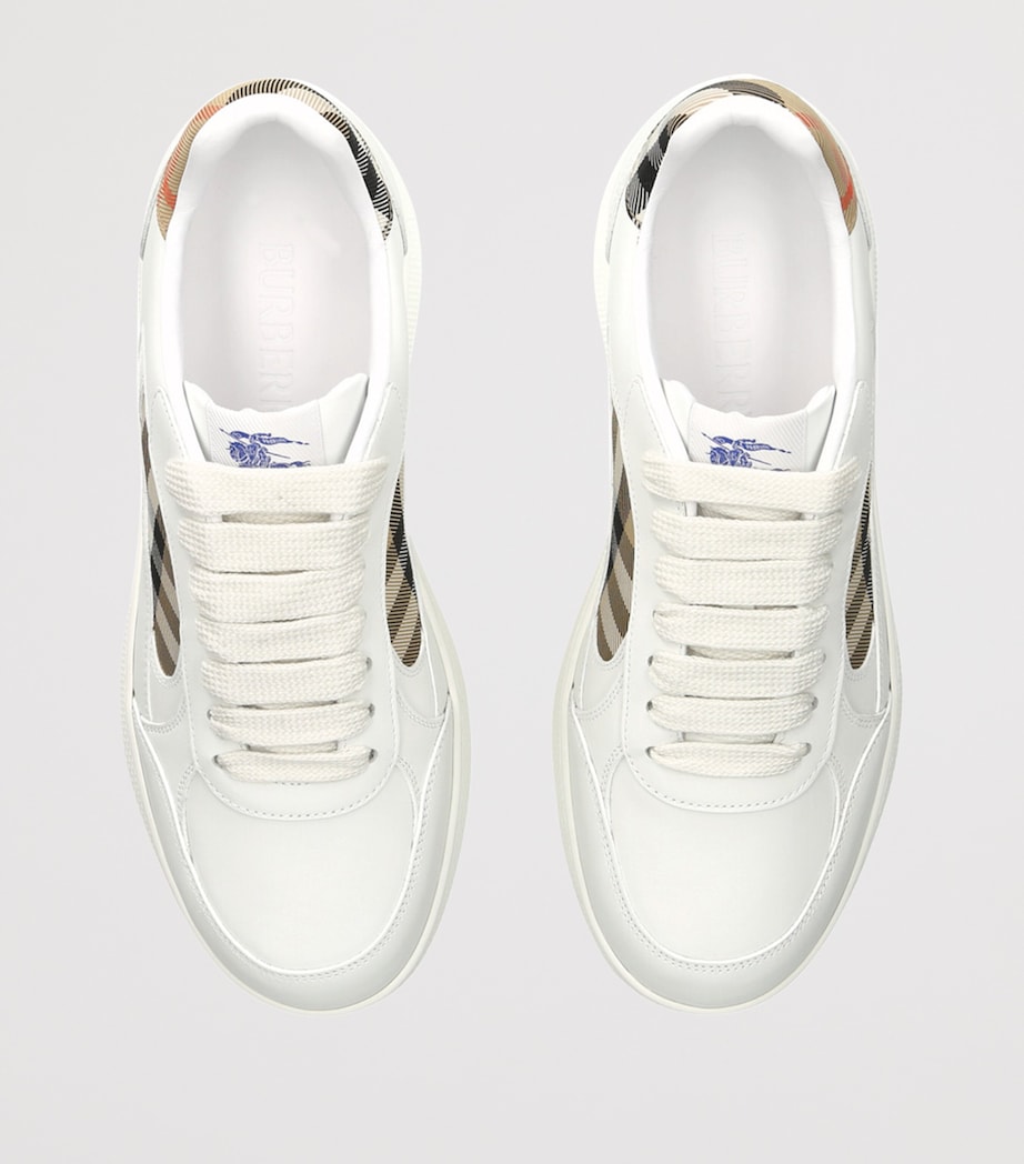 Leather Check Terrace Sneakers WHITE/OTH Image 4