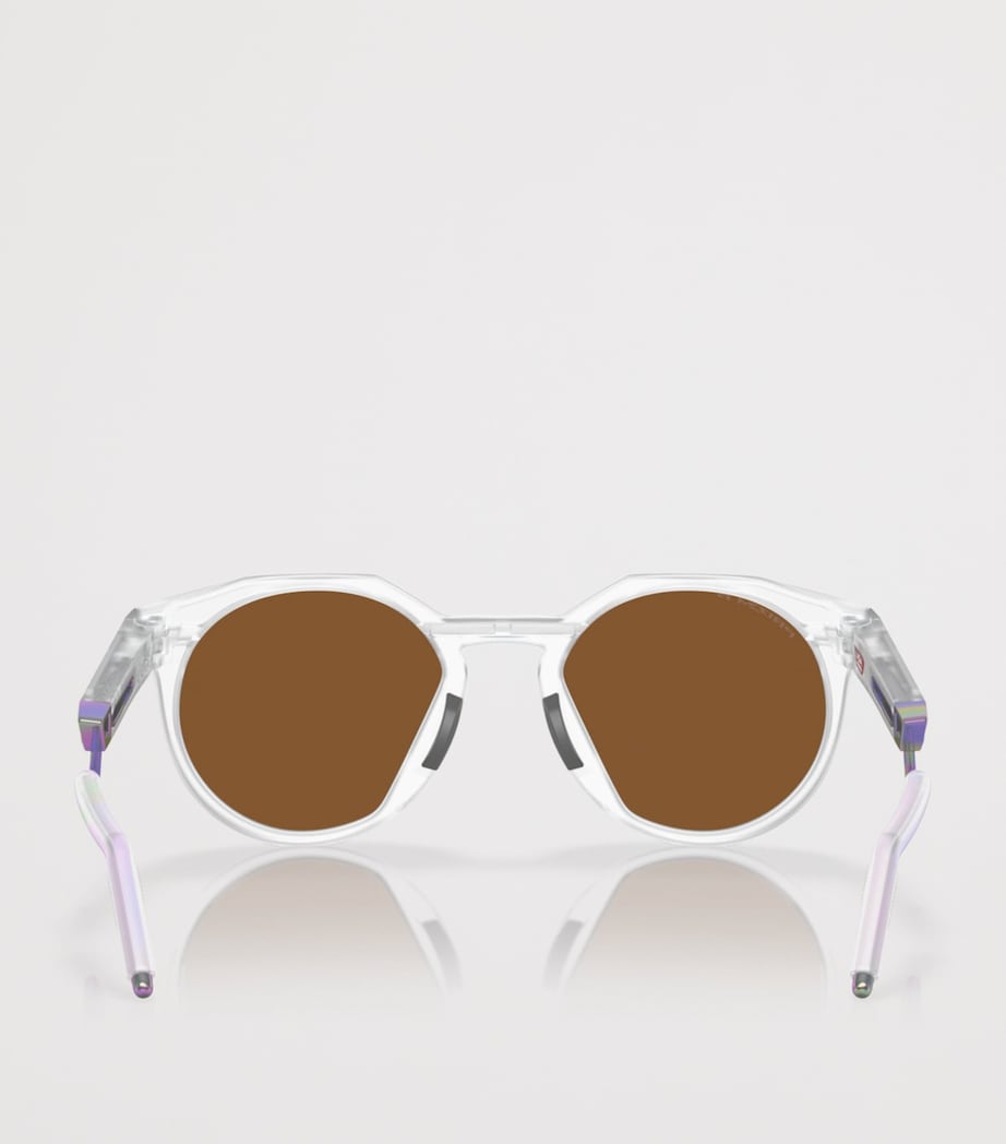 Oakley HTSN Metal Round Sunglasses Clear Image 4