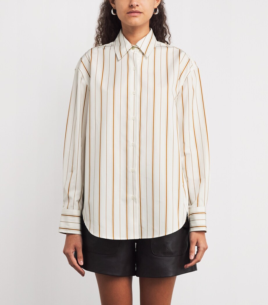 Cotton Stripe Jessica Shirt BRWST Image 3