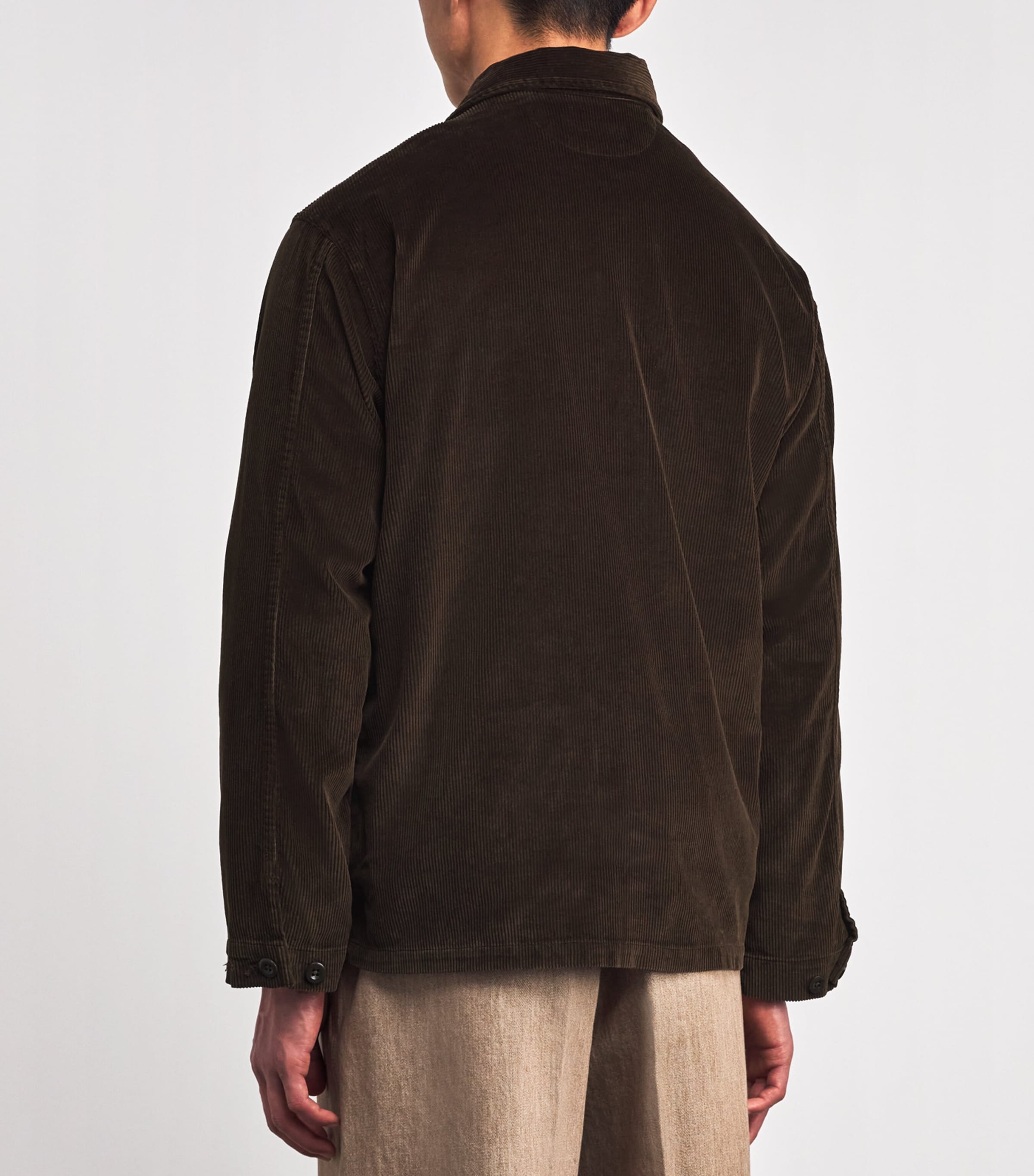 Cotton Corduroy Overshirt DARK BEECH Image 4