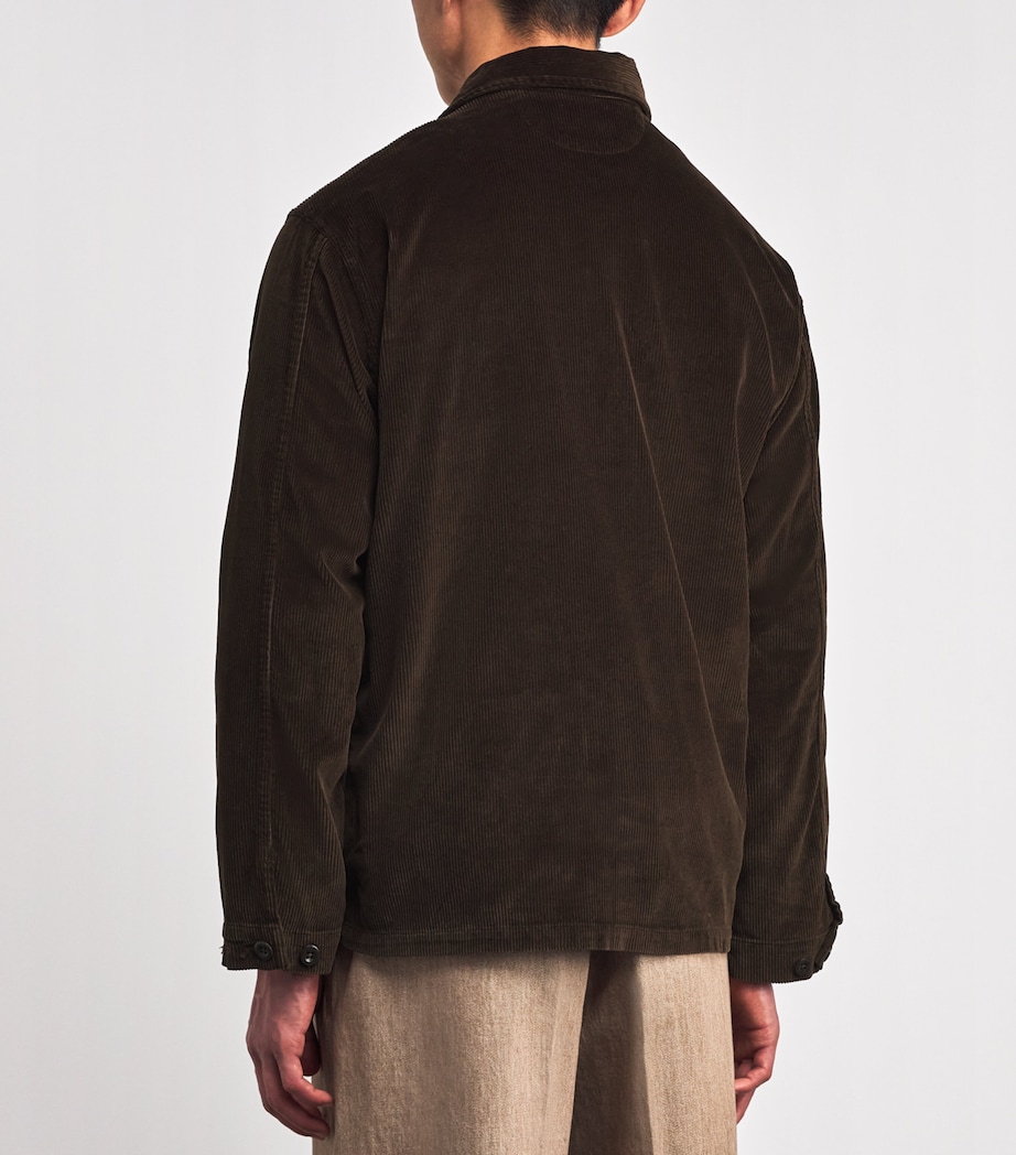 Cotton Corduroy Overshirt DARK BEECH Image 4