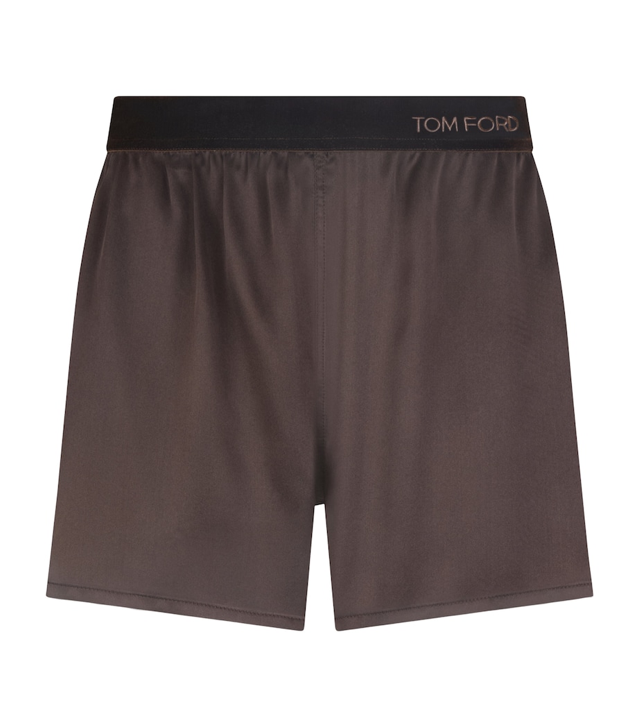 TOM FORD Womens Silk Satin Shorts Edb Image 1